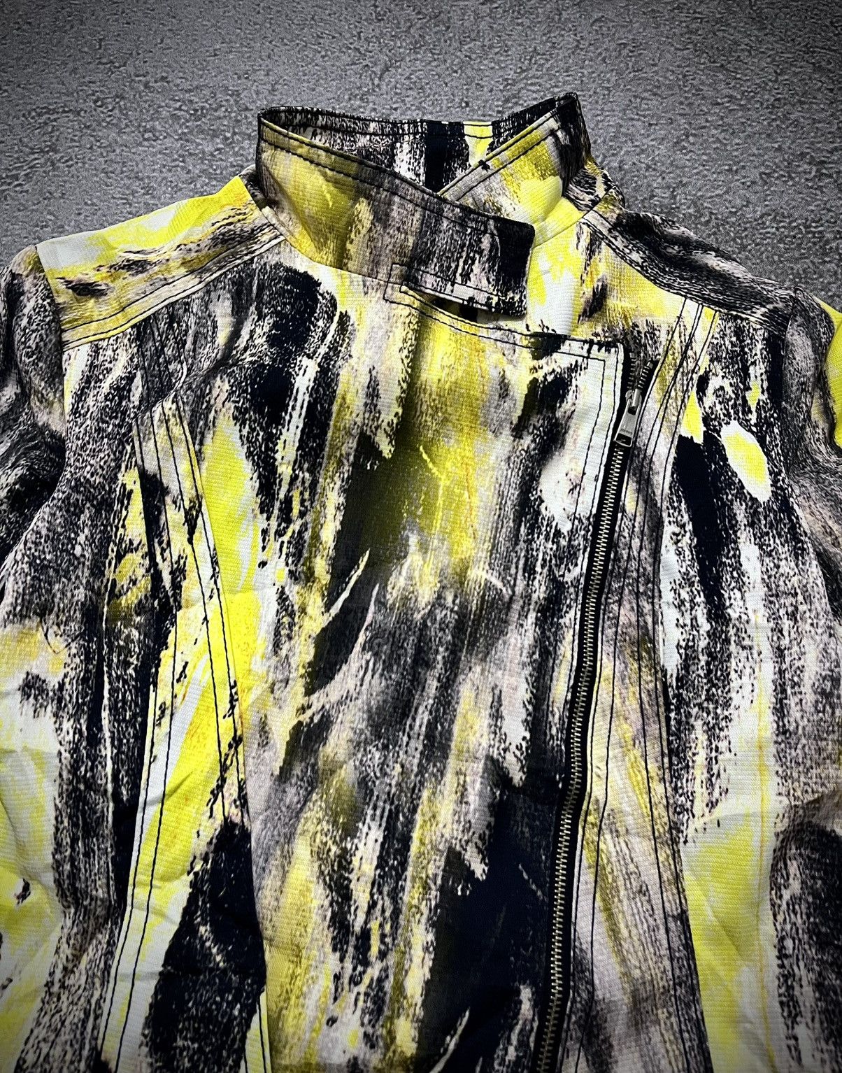 Japanese Brand Japanese Joinus Asymmetrical Abrstract Printed Jacket Size US M / EU 48-50 / 2 - 4 Thumbnail