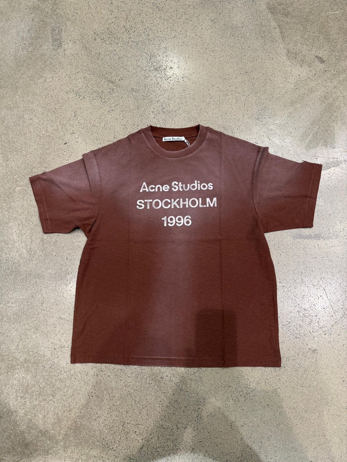 Acne Studios ACNE STUDIOS - Logo T-shirt Relaxed Fit Chocolate Brown Size US S / EU 44-46 / 1 - 1 Thumbnail