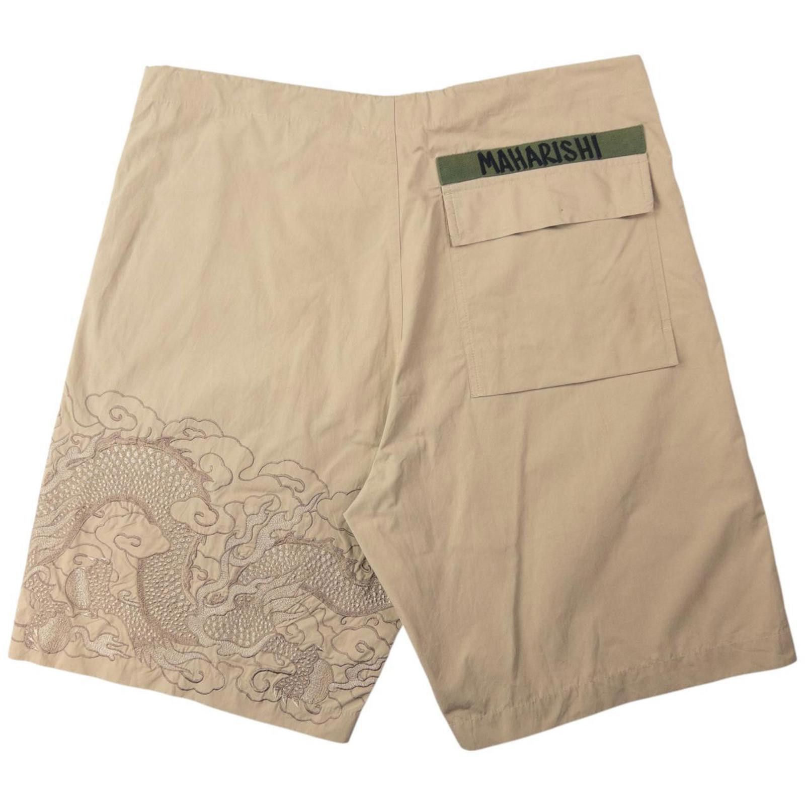 Maharishi Vintage Maharishi Embroidered Dragon Shorts Size S Size US 30 / EU 46 - 2 Thumbnail