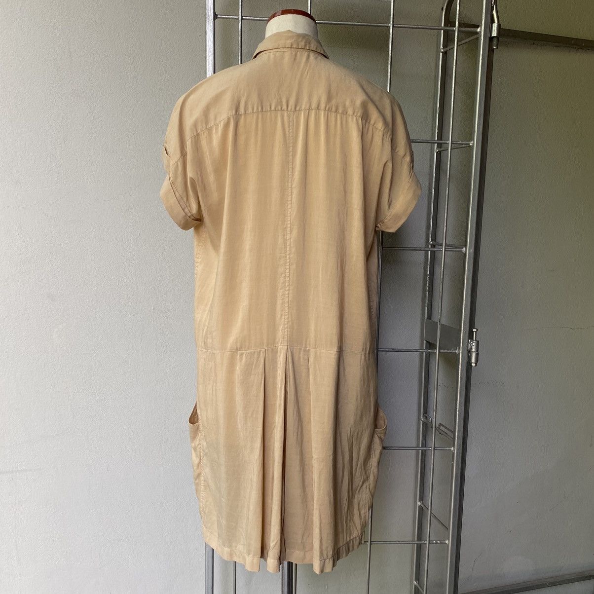 Zucca ZUCCA Yellow Button-Front Dress with Pockets Size M / US 6-8 / IT 42-44 - 2 Thumbnail