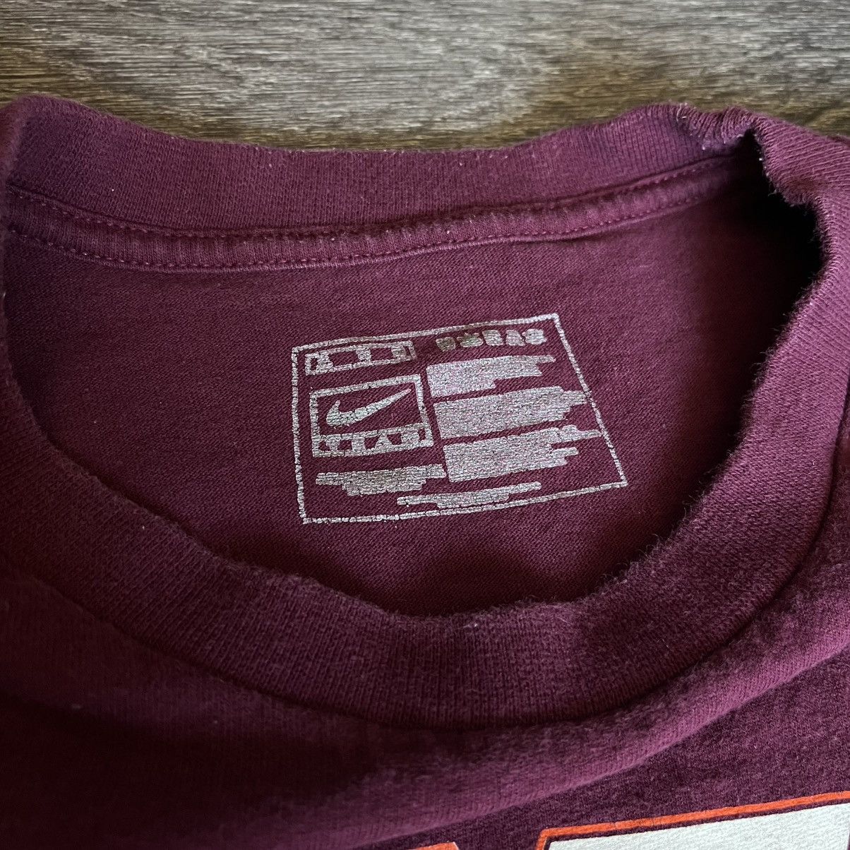 Nike Vintage 2008 Nike Virginia Tech Football Orange Bowl T Shirt Size US XL / EU 56 / 4 - 4 Thumbnail