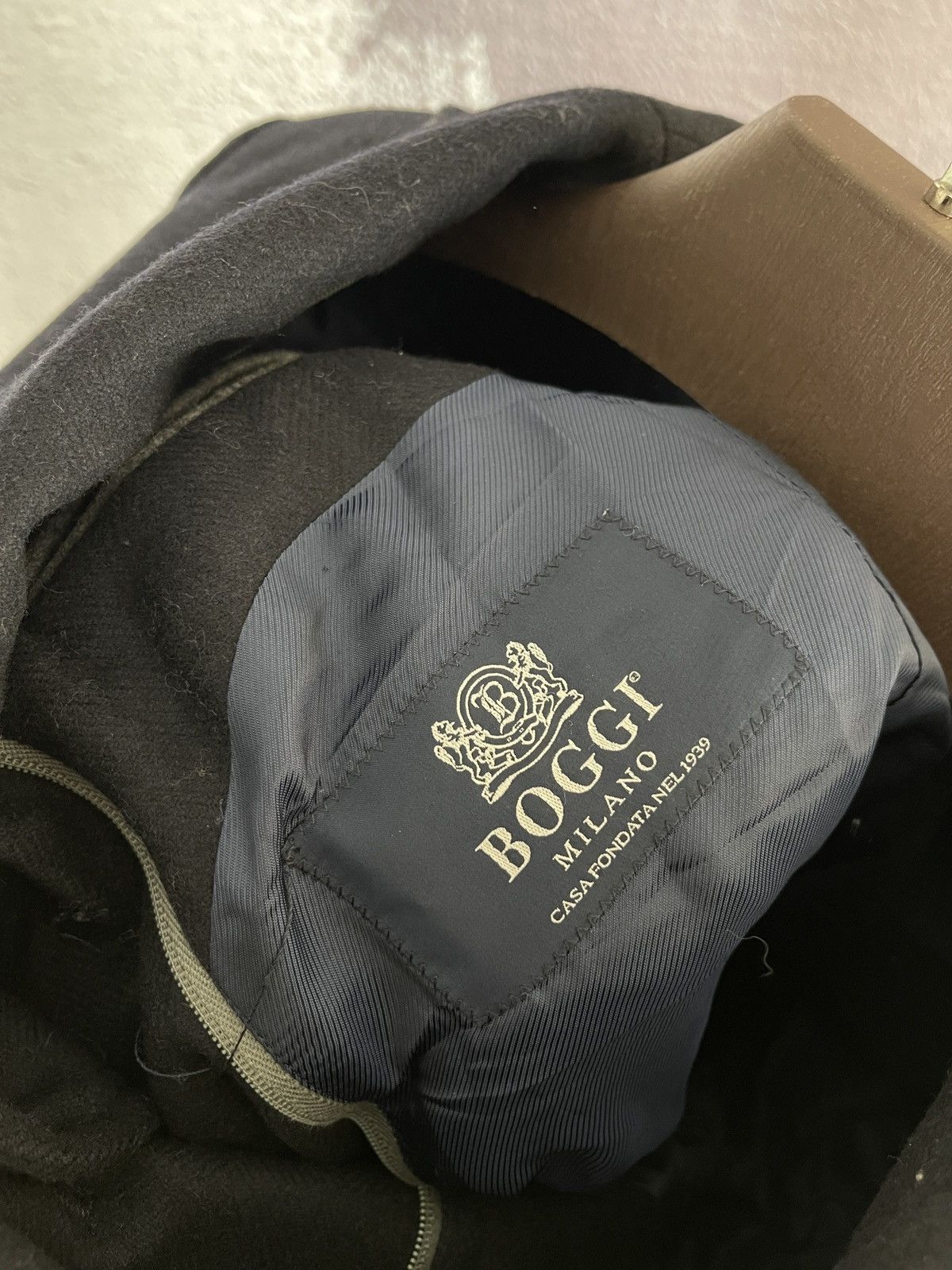 Boggi Boggi Milano navy wool 3 button dress coat Size US M / EU 48-50 / 2 - 11 Thumbnail