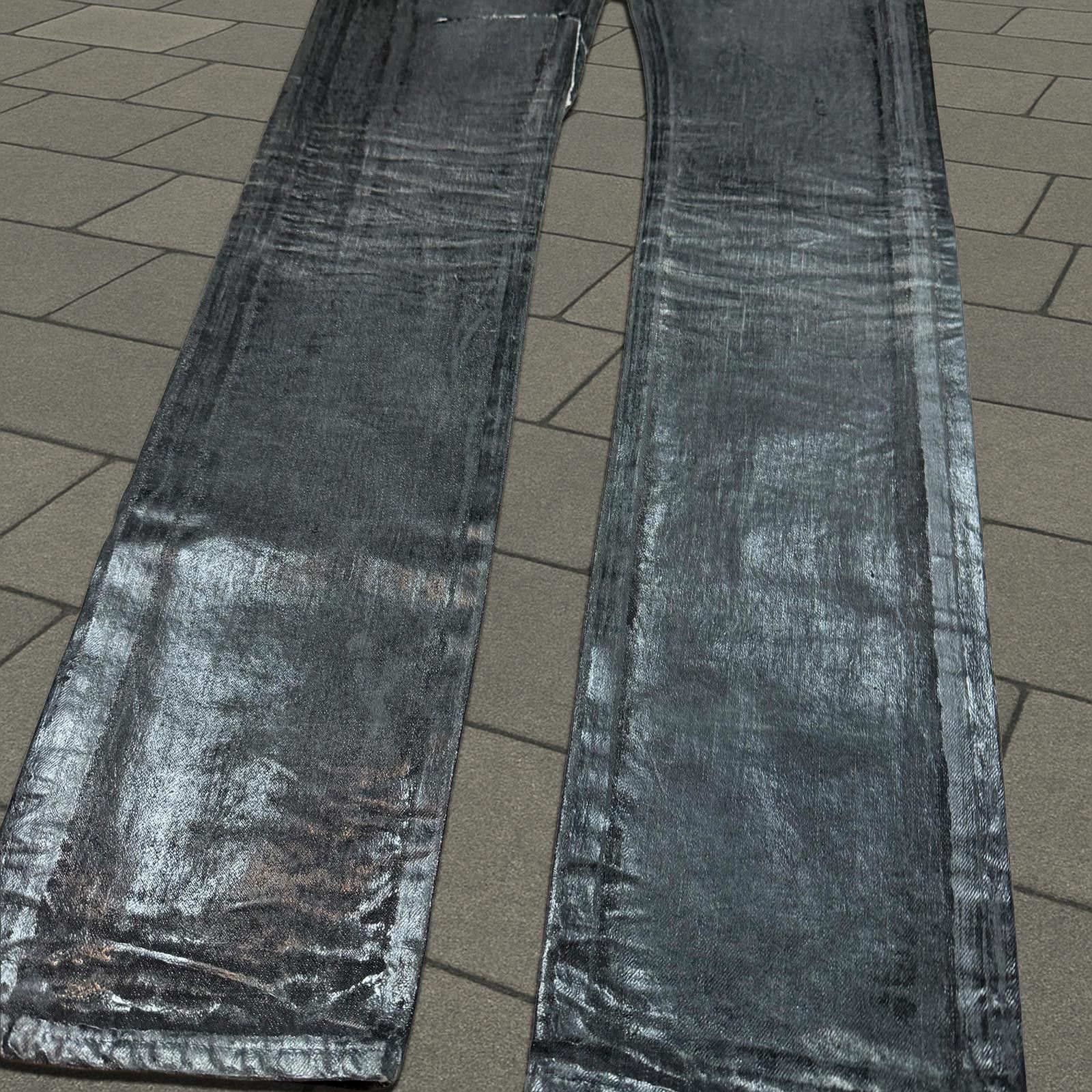 Dior AW03 Dior Homme Black Luster Denim Size US 30 / EU 46 - 5 Thumbnail
