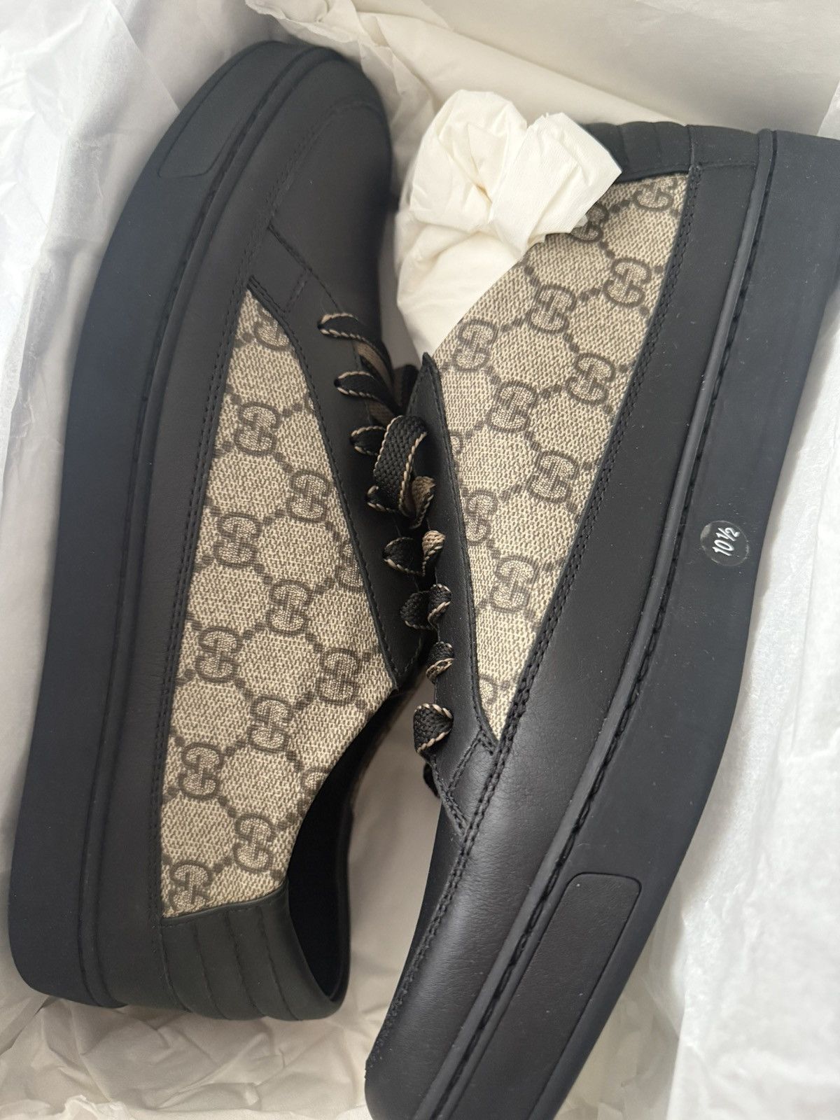 Gucci New Rare Limited Edition Supreme Gucci Logo Leather Sneaker Size US 11 / EU 44 - 5 Thumbnail