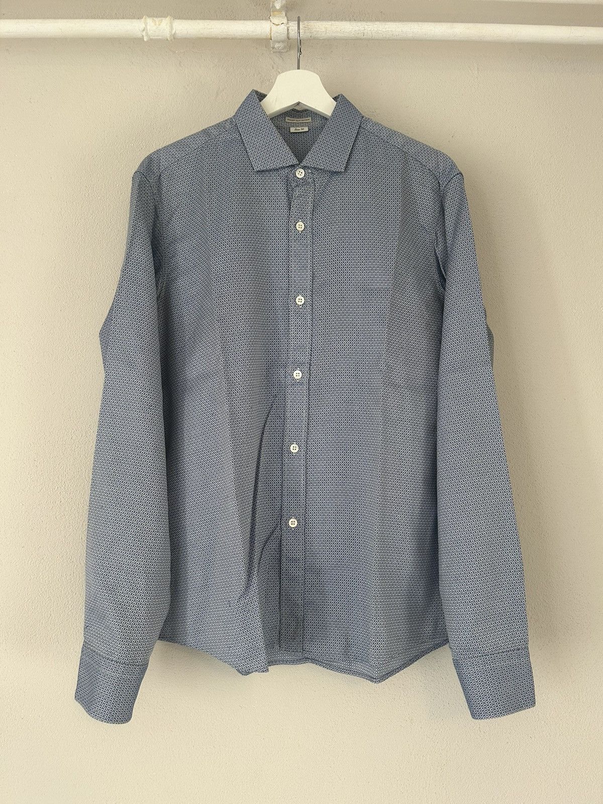 Dries Van Noten Blue Button-Up Shirt Size US M / EU 48-50 / 2 - 1 Thumbnail