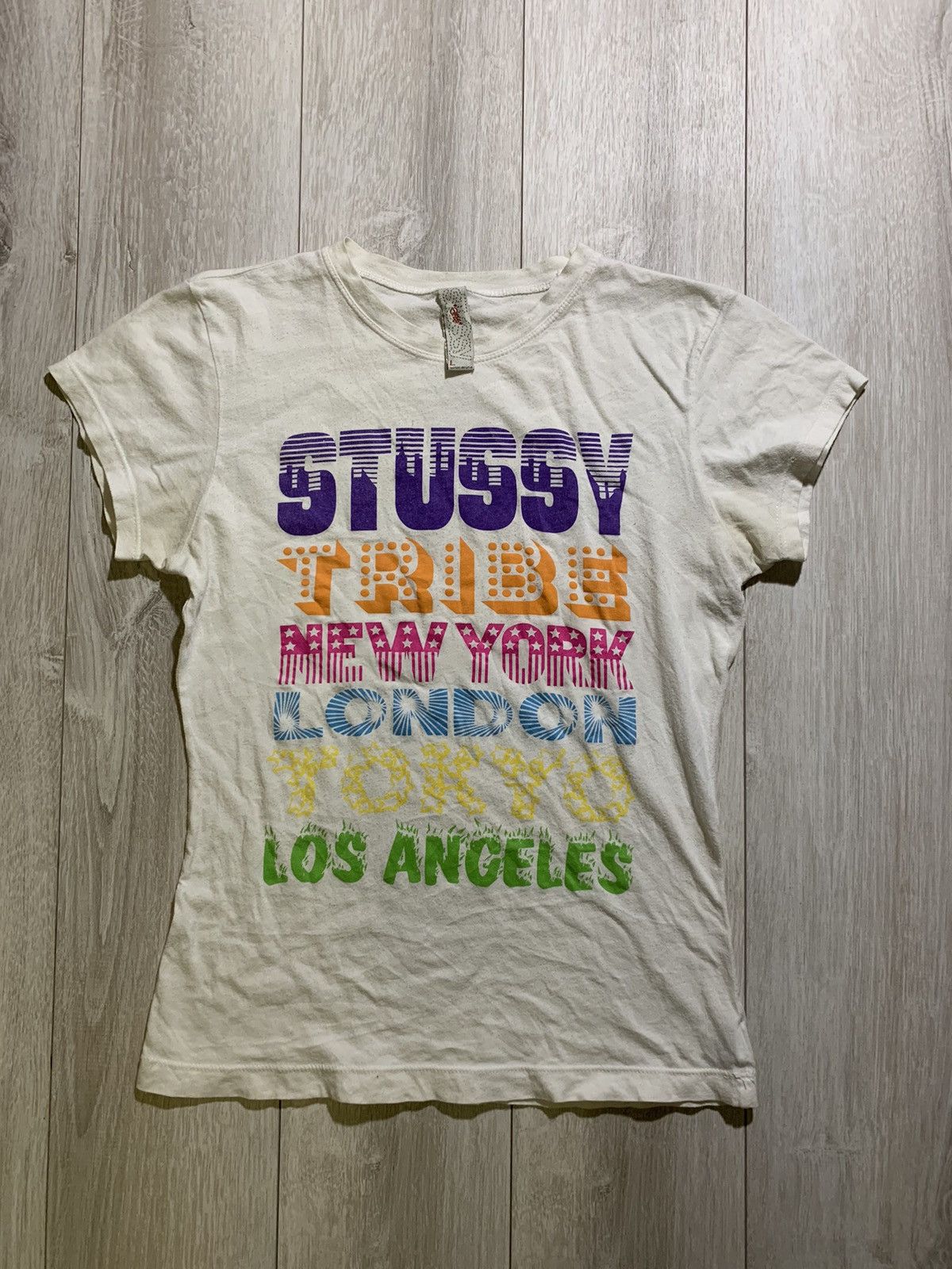 Stussy × Vintage Vintage Stussy tribe tour NY Tokio skater y2k Size L / US 10 / IT 46 - 1 Thumbnail