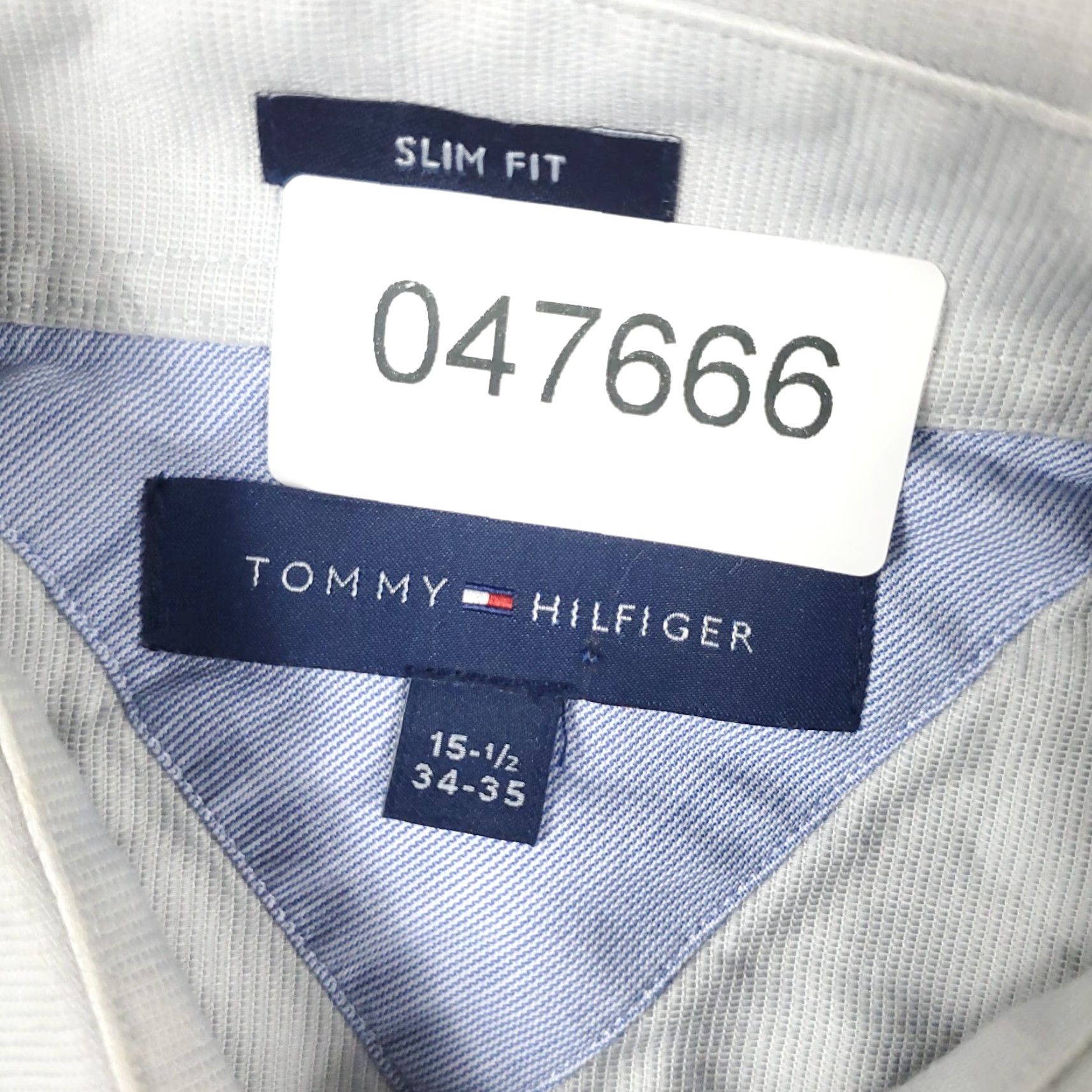 Tommy Hilfiger Tommy Hilfiger Shirt Mens 15.5 Gray Dress Button Up Long Sleeve Size 40R - 6 Thumbnail