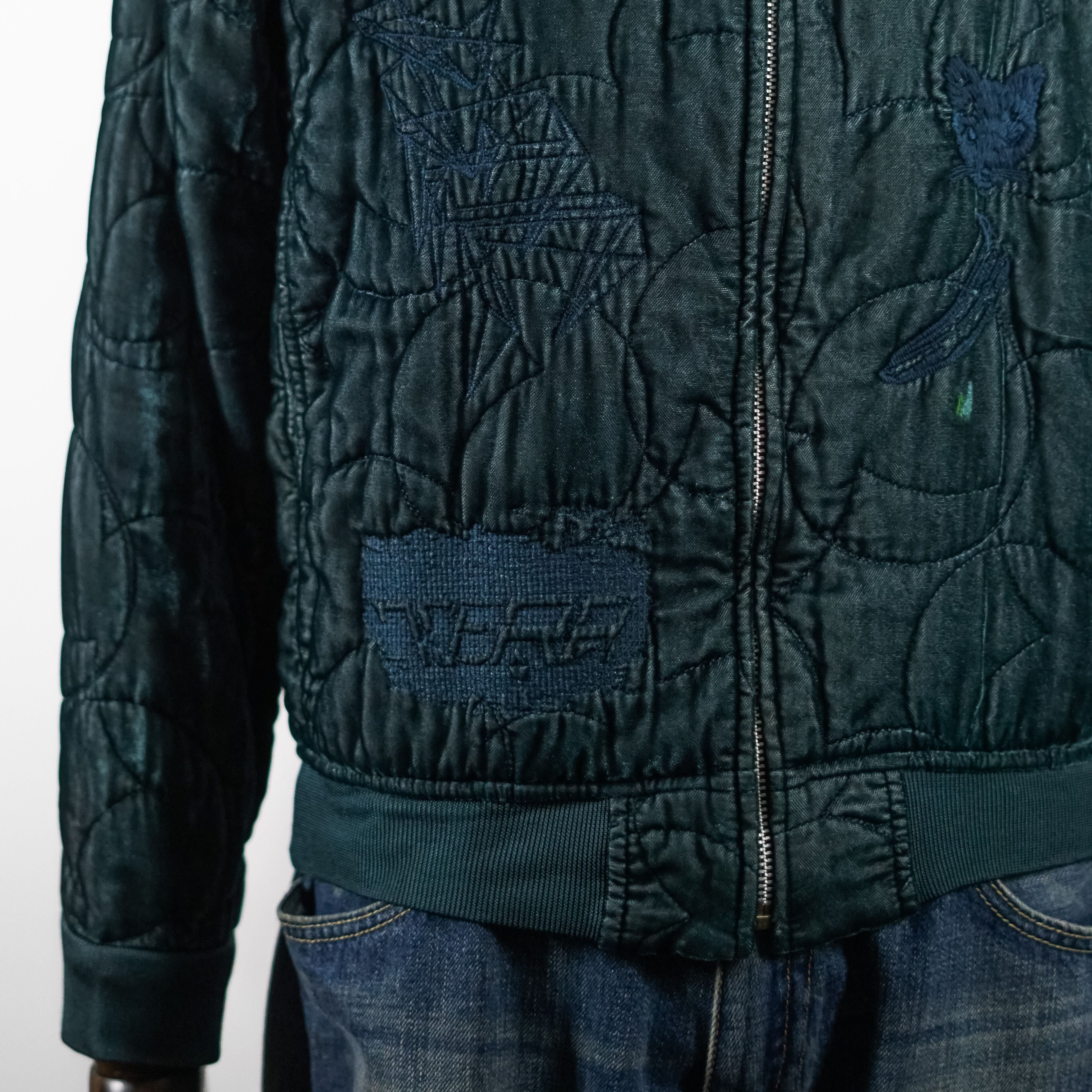 CABANE de ZUCCa AW02/ Cabane De Zucca Embroidery Velvet Bomber Size US S / EU 44-46 / 1 - 7 Thumbnail