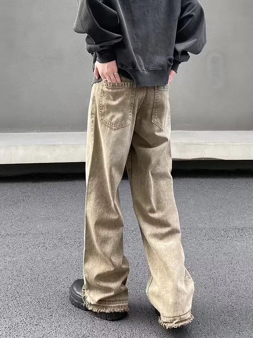 Designer × Japanese Brand Beige Flared Baggy Opium Flared Jeans Size US 32 / EU 48 - 4 Thumbnail
