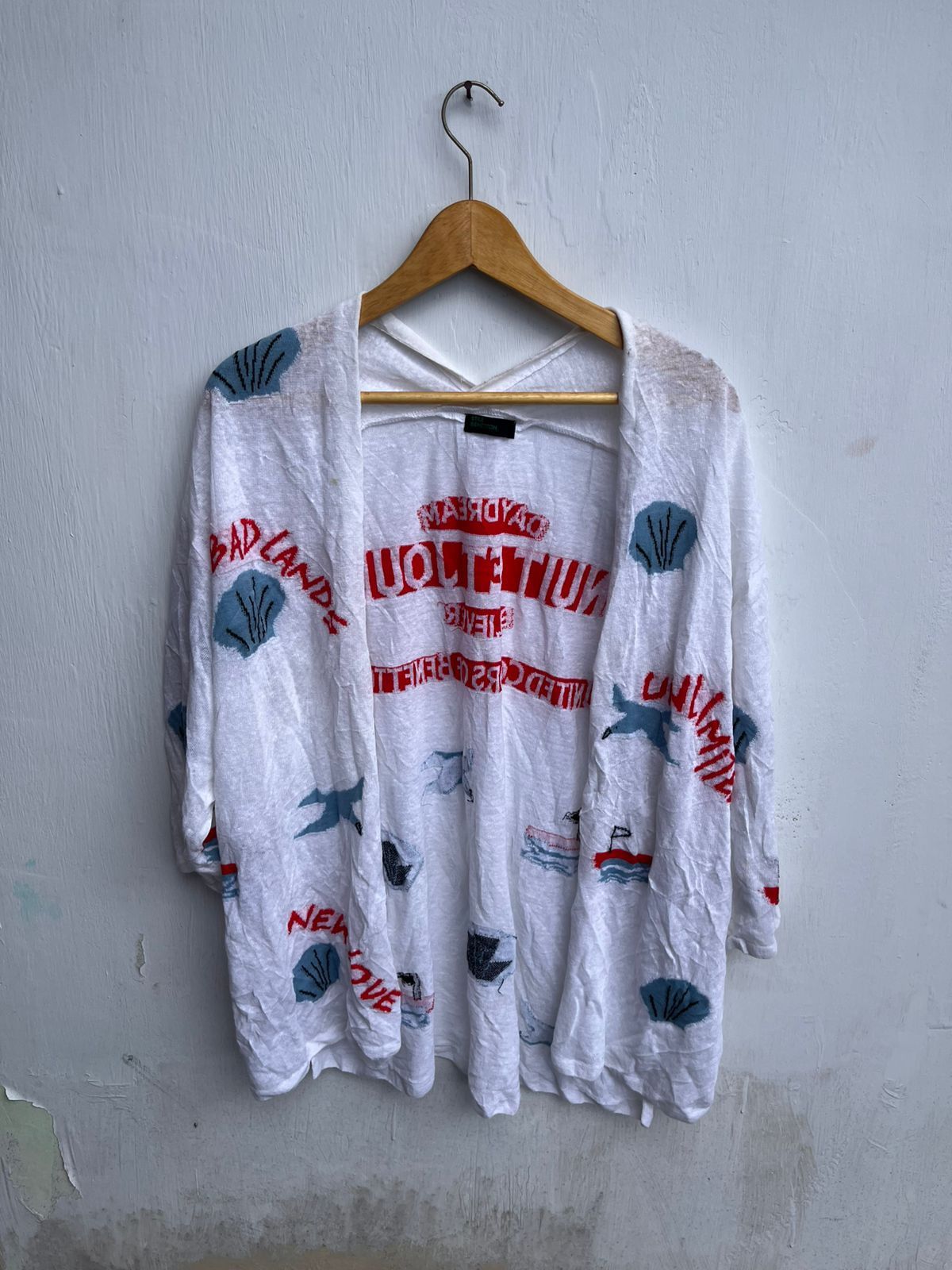 Japanese Brand Cardigan Stille Benetton Knit Outer Size S / US 4 / IT 40 - 2 Thumbnail