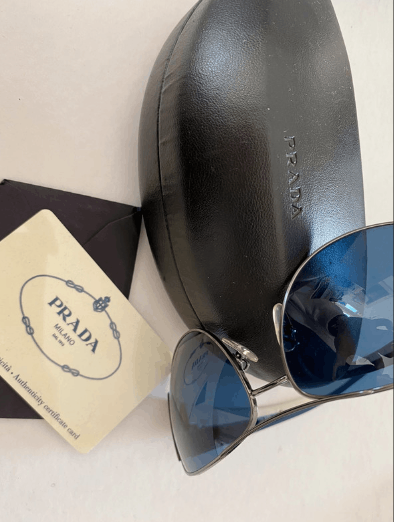 Prada PRADA Sunglasses Flame 2004 Star Mask Fire Chrome Silver Size ONE SIZE - 2 Thumbnail