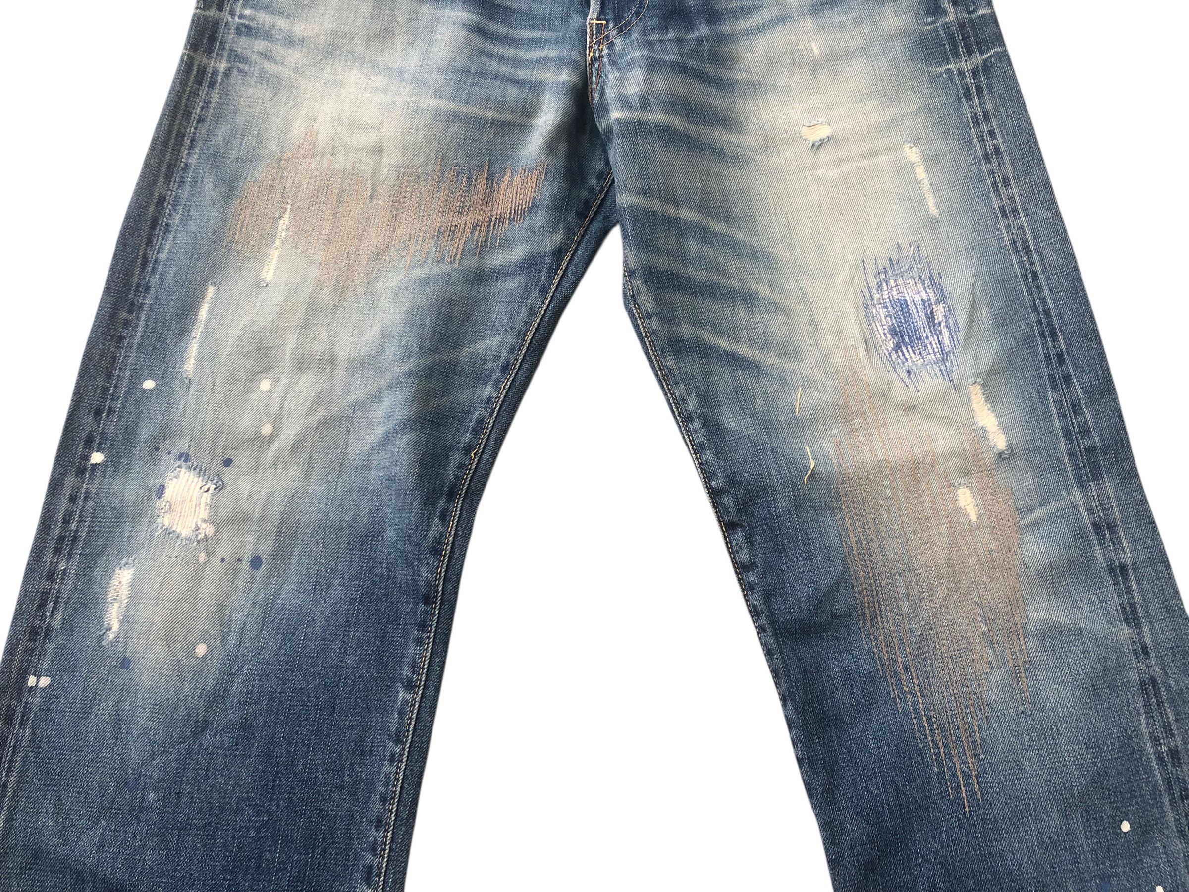 Visvim 💯Rare VISVIM Fluxus 00 damaged-1 d1 denim Selvedge Jeans Size US 34 / EU 50 - 7 Thumbnail