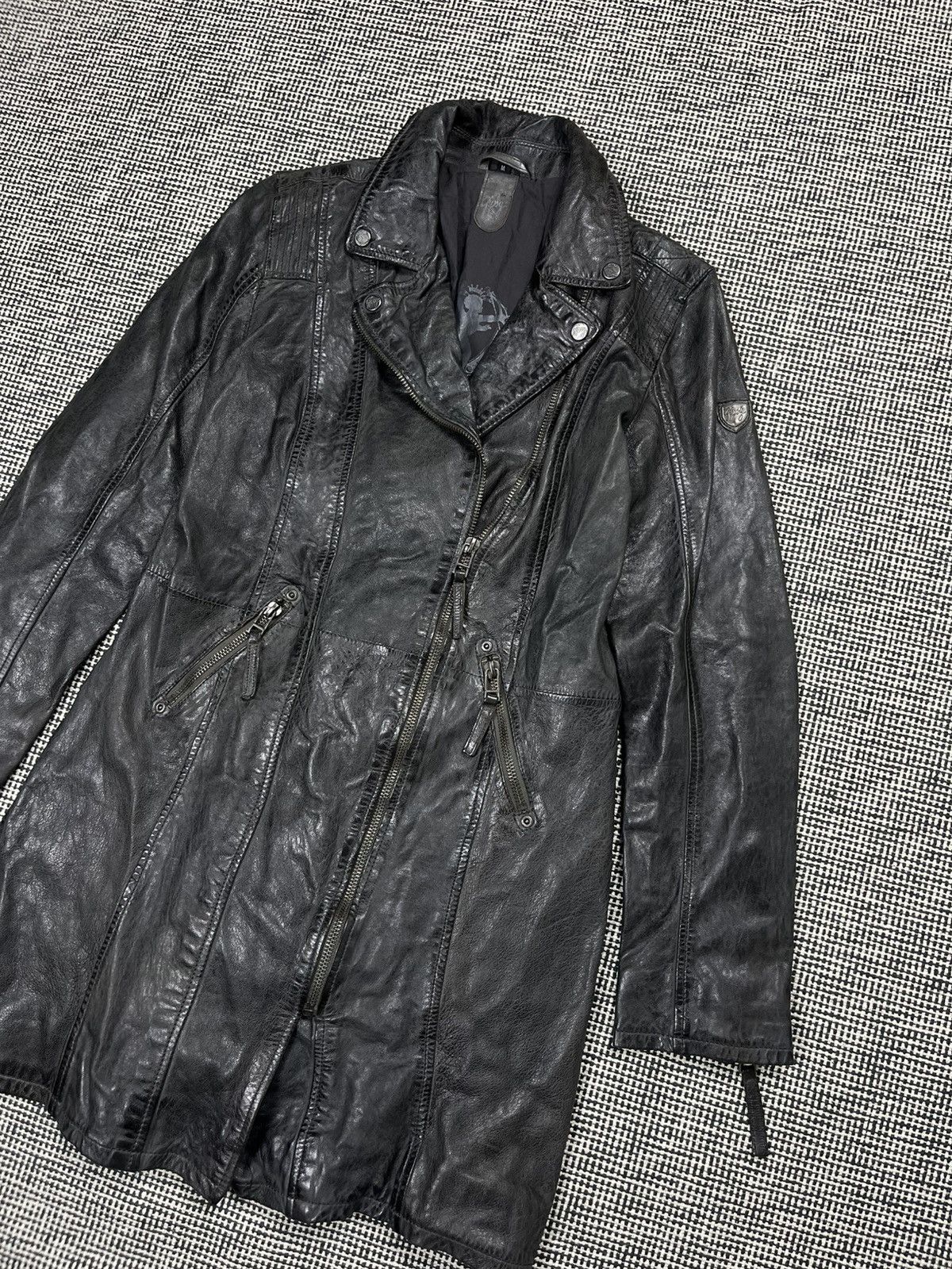 Leather Leather jacket coat parka avant garde matrix opium Size M / US 6-8 / IT 42-44 - 3 Thumbnail