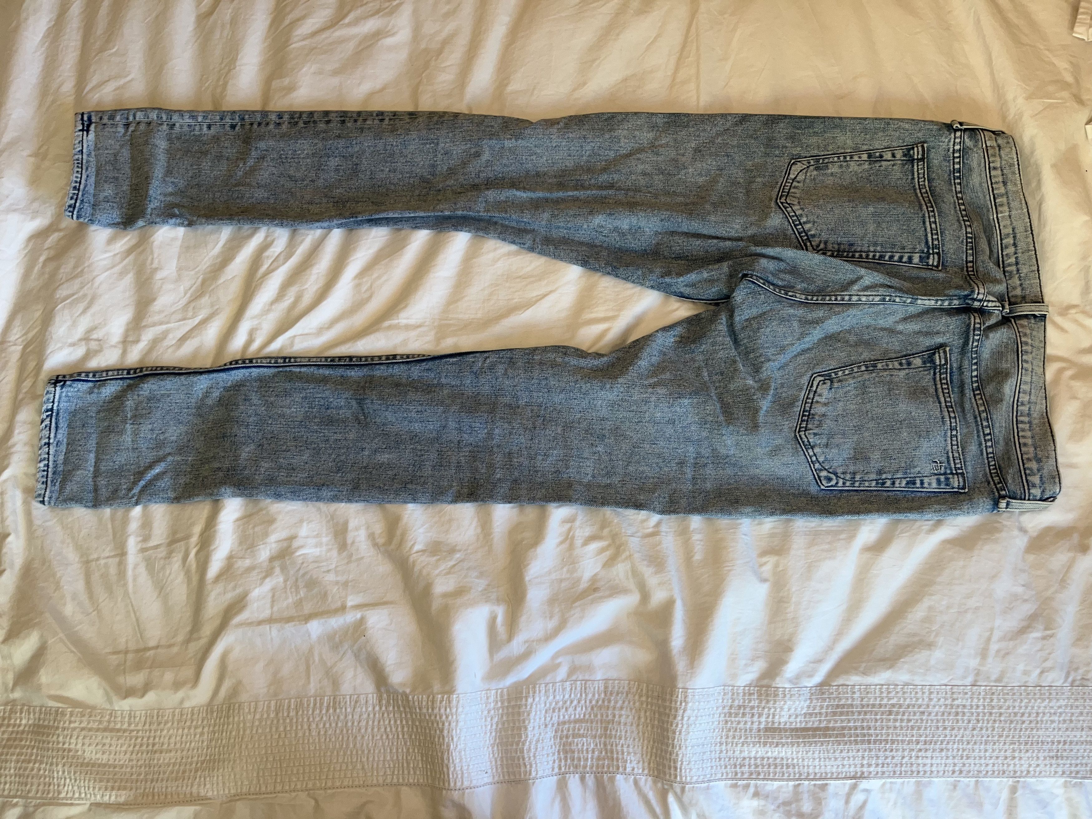 Rag & Bone Rag & Bone Slim Fit Distressed Denim Size US 32 / EU 48 - 6 Thumbnail