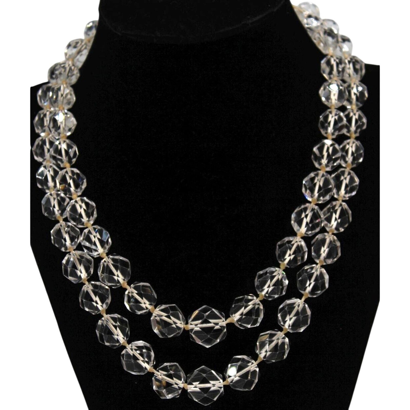 Other Genuine Rock Crystal Graduated Faceted Bead Necklace 16" Size ONE SIZE - 1 Thumbnail