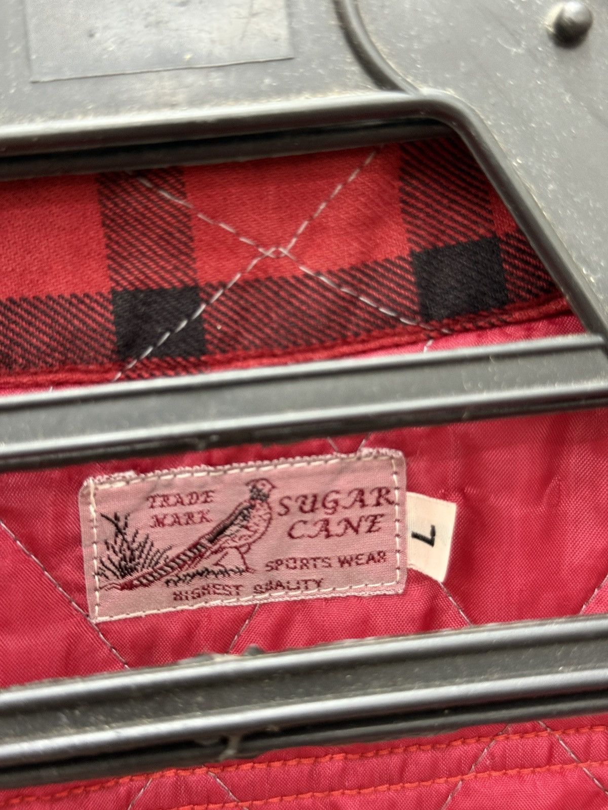 Sugar Cane 🔥🔥🔥VINTAGE SUGAR CANE QUILTED TARTAN JACKET SHIRTS Size US M / EU 48-50 / 2 - 8 Thumbnail