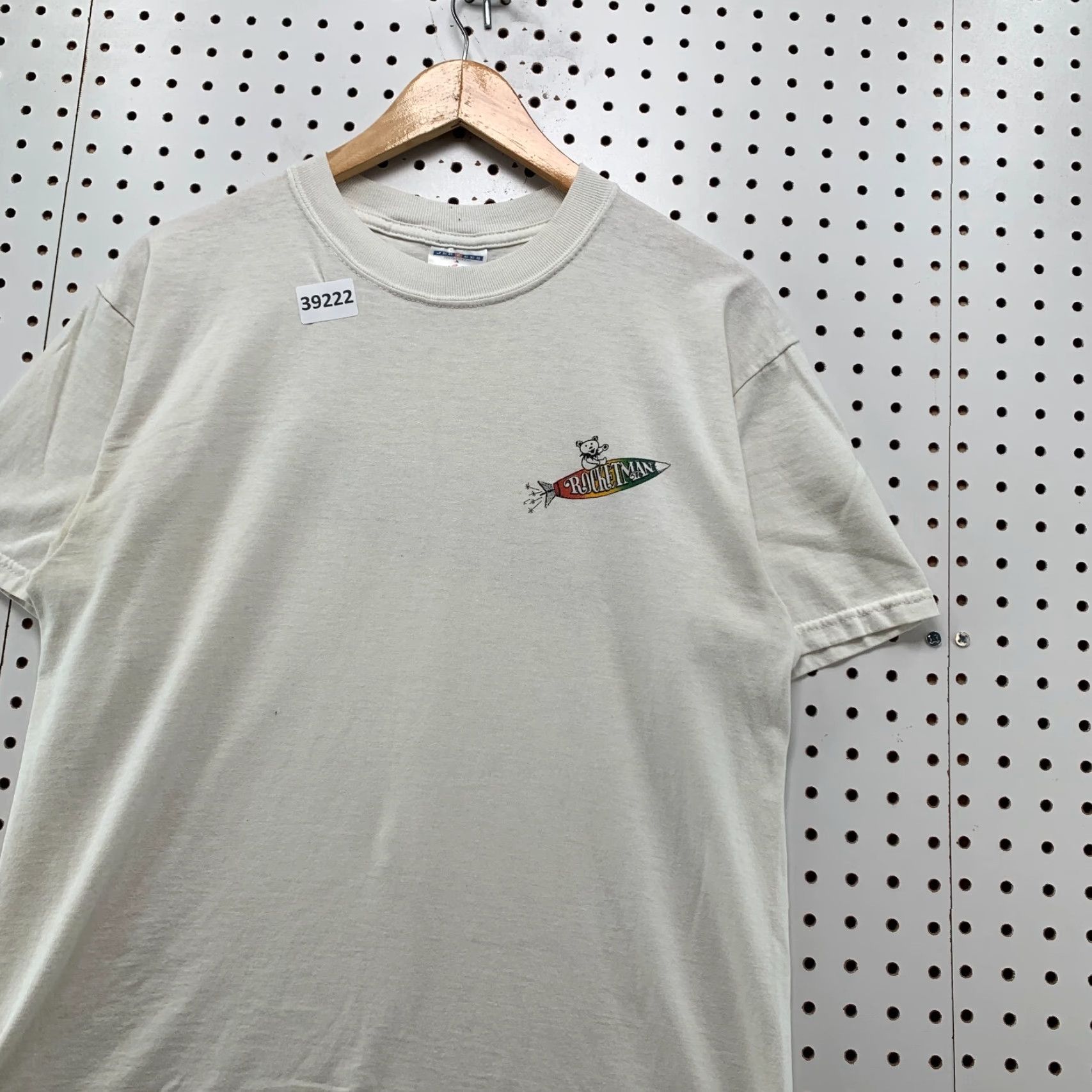 Jerzees Vintage Grateful Dead Bear T-Shirt Men Large White Music 20.5x26 Size US M / EU 48-50 / 2 - 6 Thumbnail