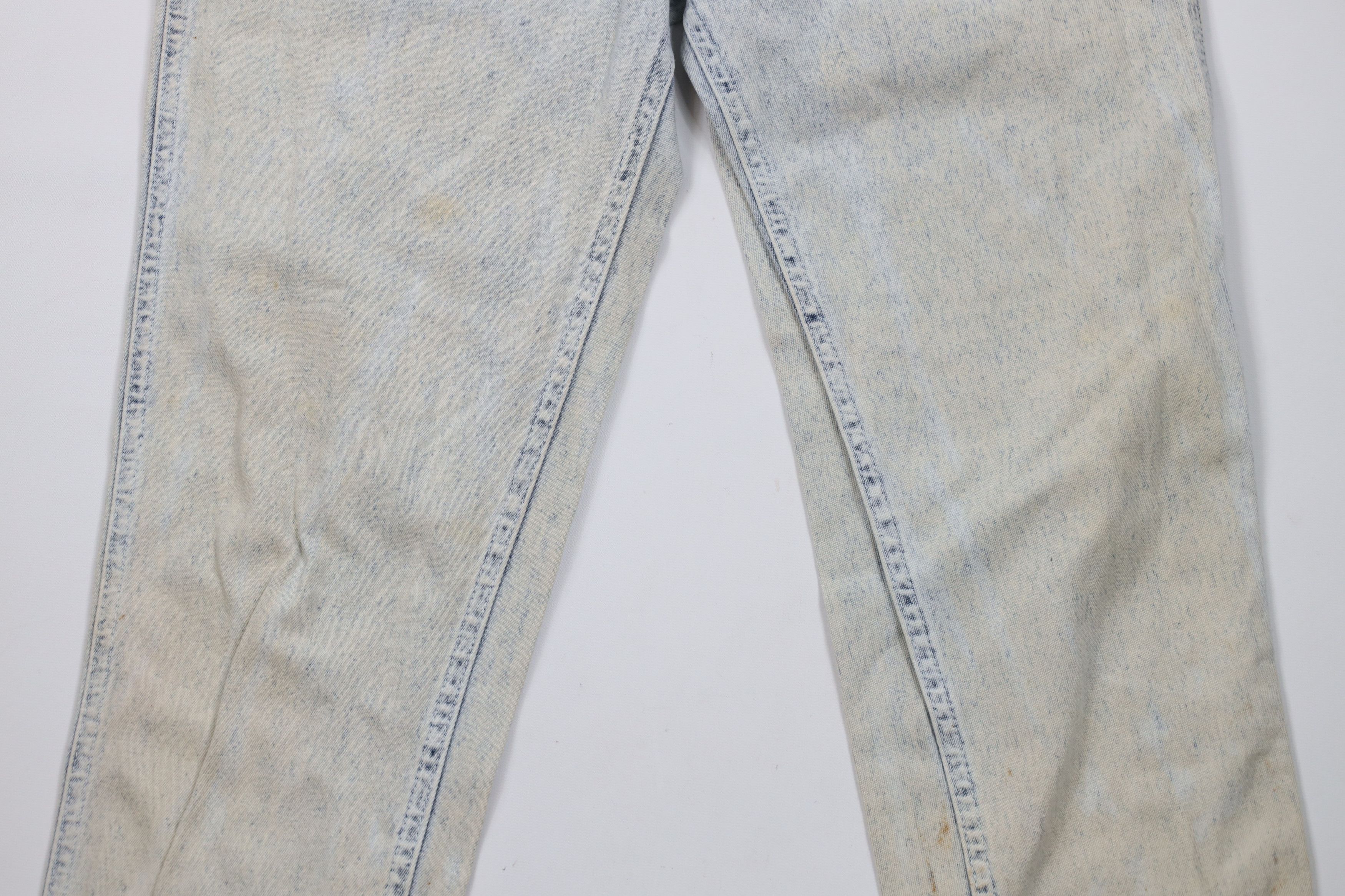 Lee × Vintage Vintage 90s Lee Acid Wash Relaxed Tapered Leg Jeans USA Size 34" / US 12 / IT 48 - 3 Thumbnail