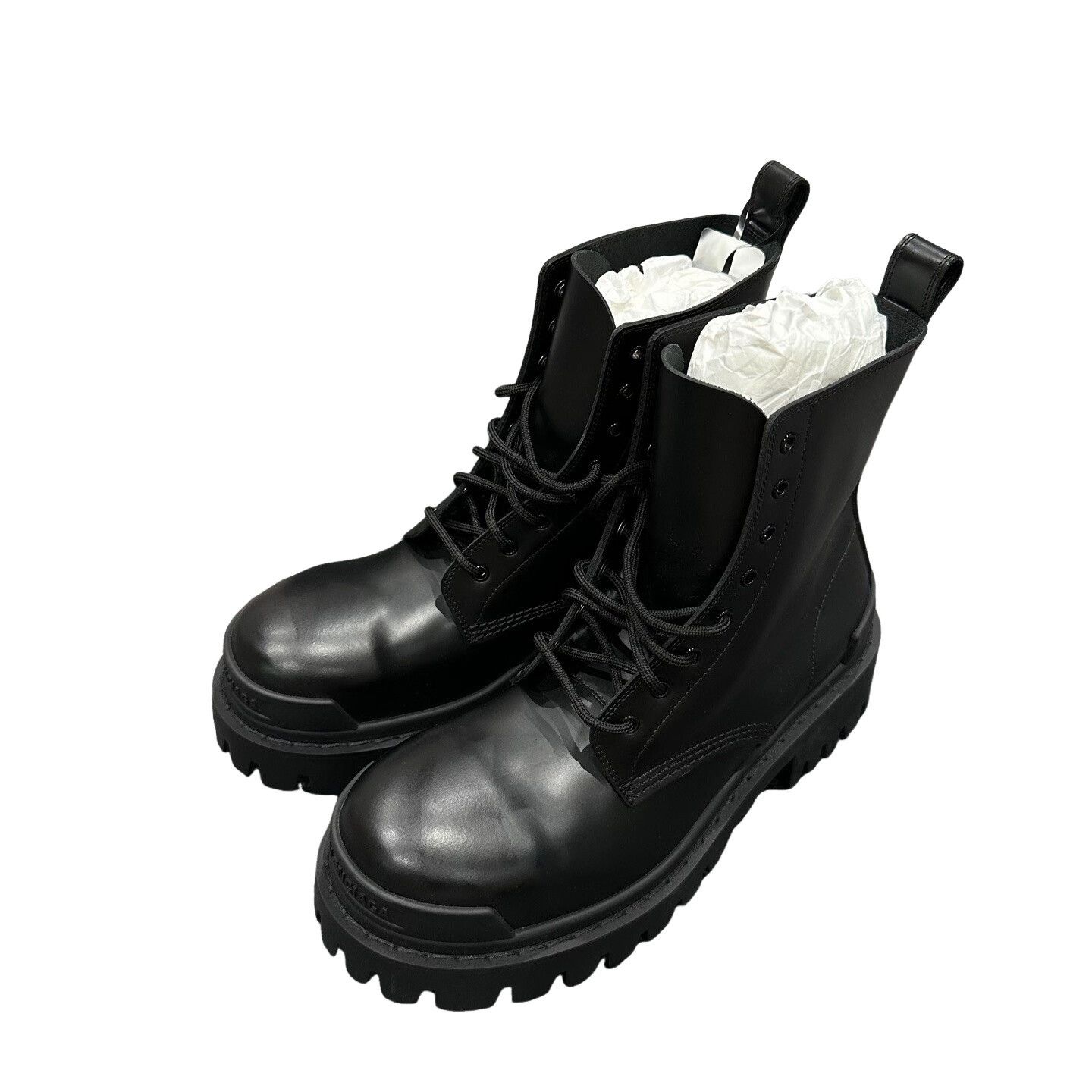 Balenciaga Balenciaga Strike Leather Combat Boots 38 Size US 5.5 / EU 38 - 1 Thumbnail