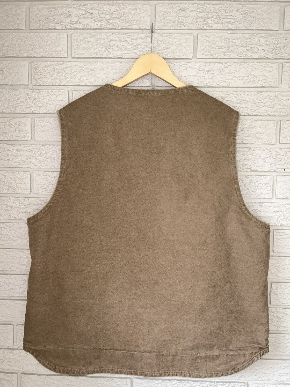 Carhartt Vintage Carhartt Faded Brown Sherpa Lined Vest Size US XL / EU 56 / 4 - 5 Thumbnail