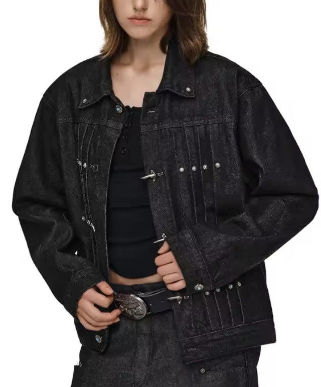 Japanese Brand Airplane Buckle Denim Jacket Size US M / EU 48-50 / 2 - 5 Thumbnail