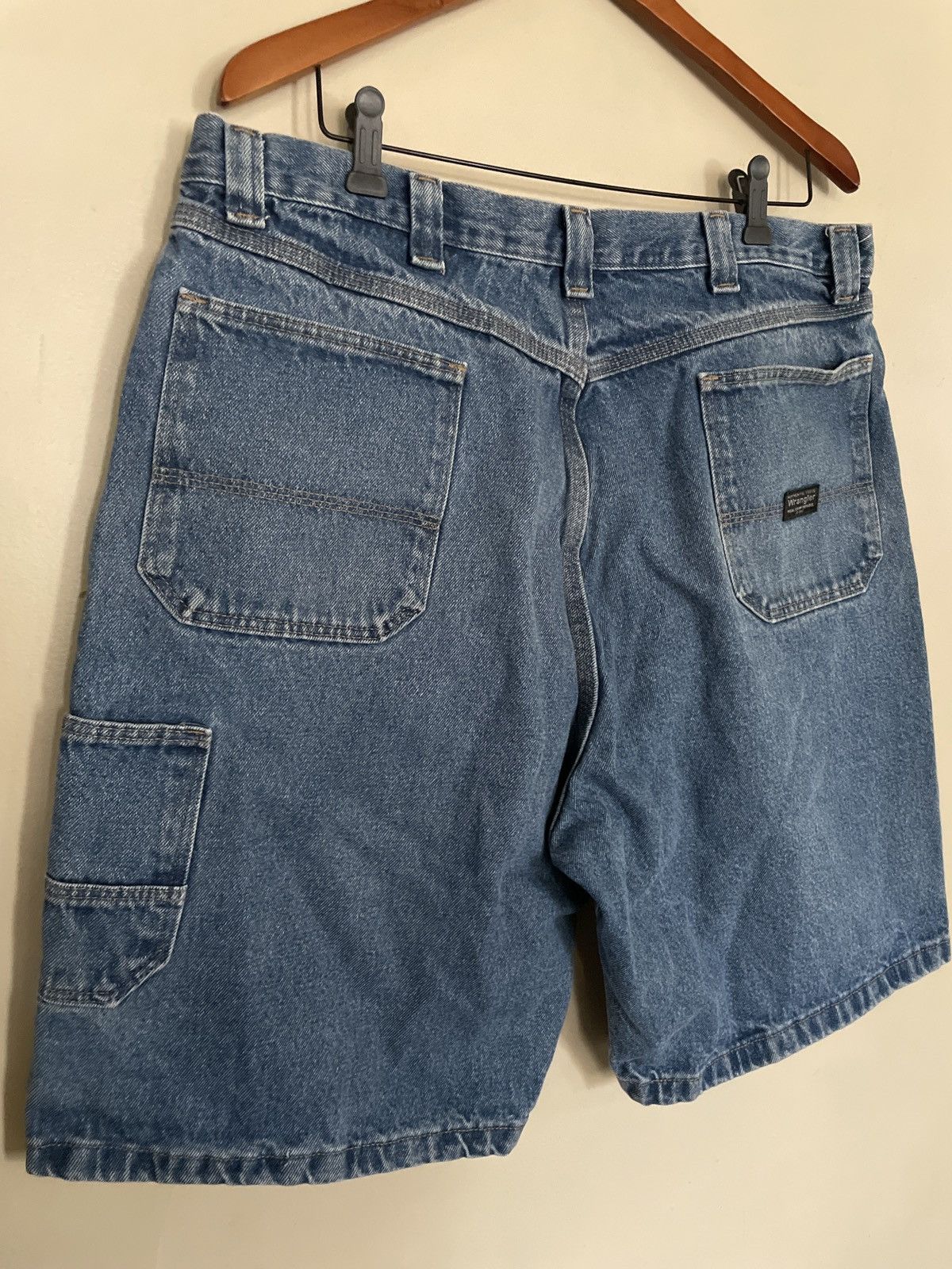 Vintage × Wrangler Wrangler Utility Jean Shorts Men’s Size 38 JORTS Blue Denim Size US 38 / EU 54 - 7 Thumbnail