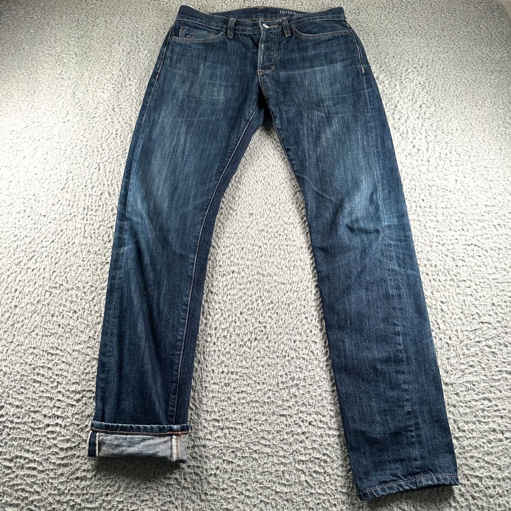 Outerknown Outerknown Jeans Mens W30 L34 Ambassador SEA Button Fly Selvedge Indigo Slim Size US 30 / EU 46 - 2 Thumbnail