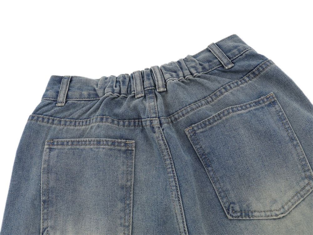 Japanese Brand × Jean Street punk pleated casual washed distressed straight jeans Size US 32 / EU 48 - 6 Thumbnail
