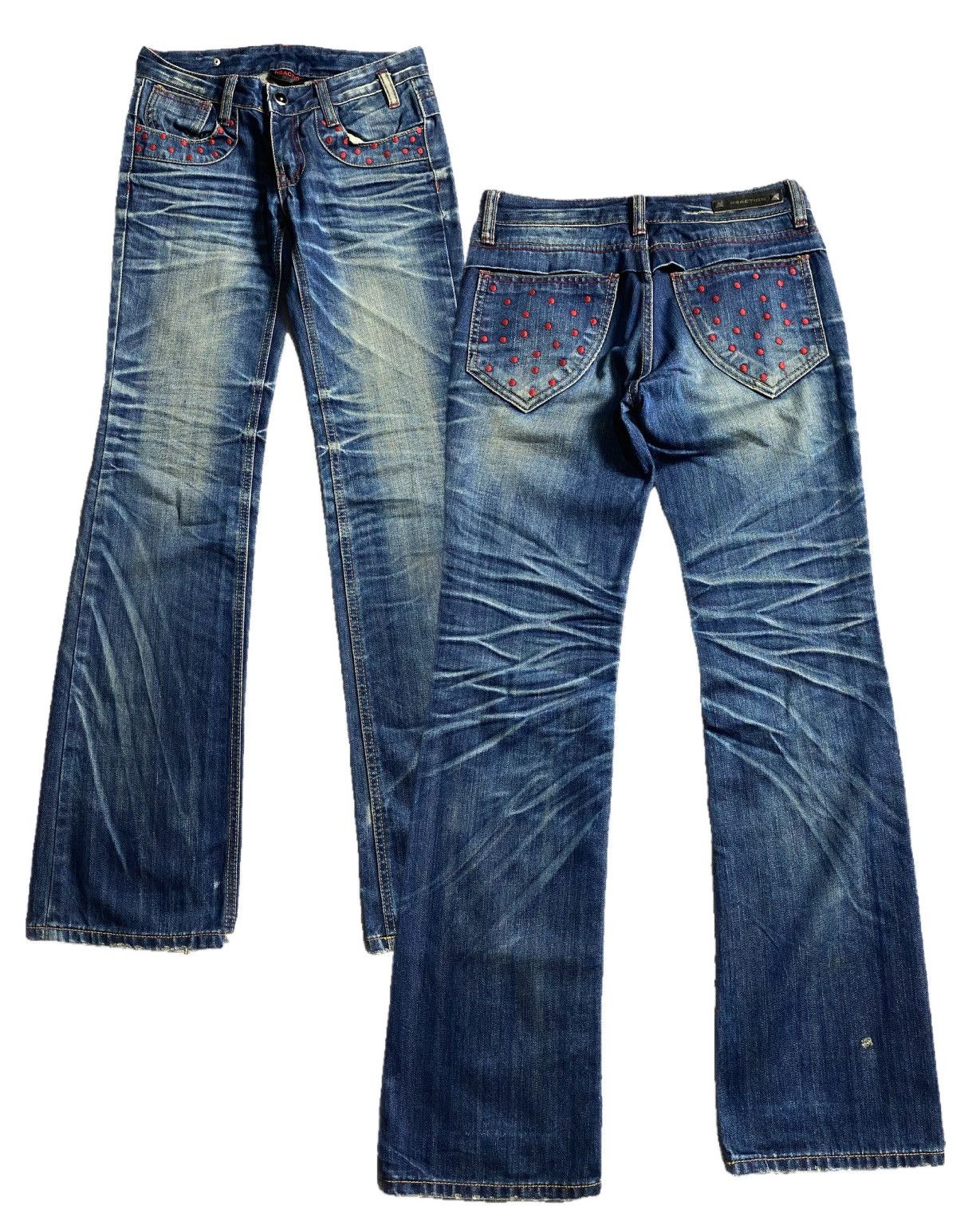 If Six Was Nine × Japanese Brand × Le Grande Bleu (L.G.B.) 2000s Flared jeans ifsixwasnine lgb style Size 28" / US 6 / IT 42 - 1 Thumbnail