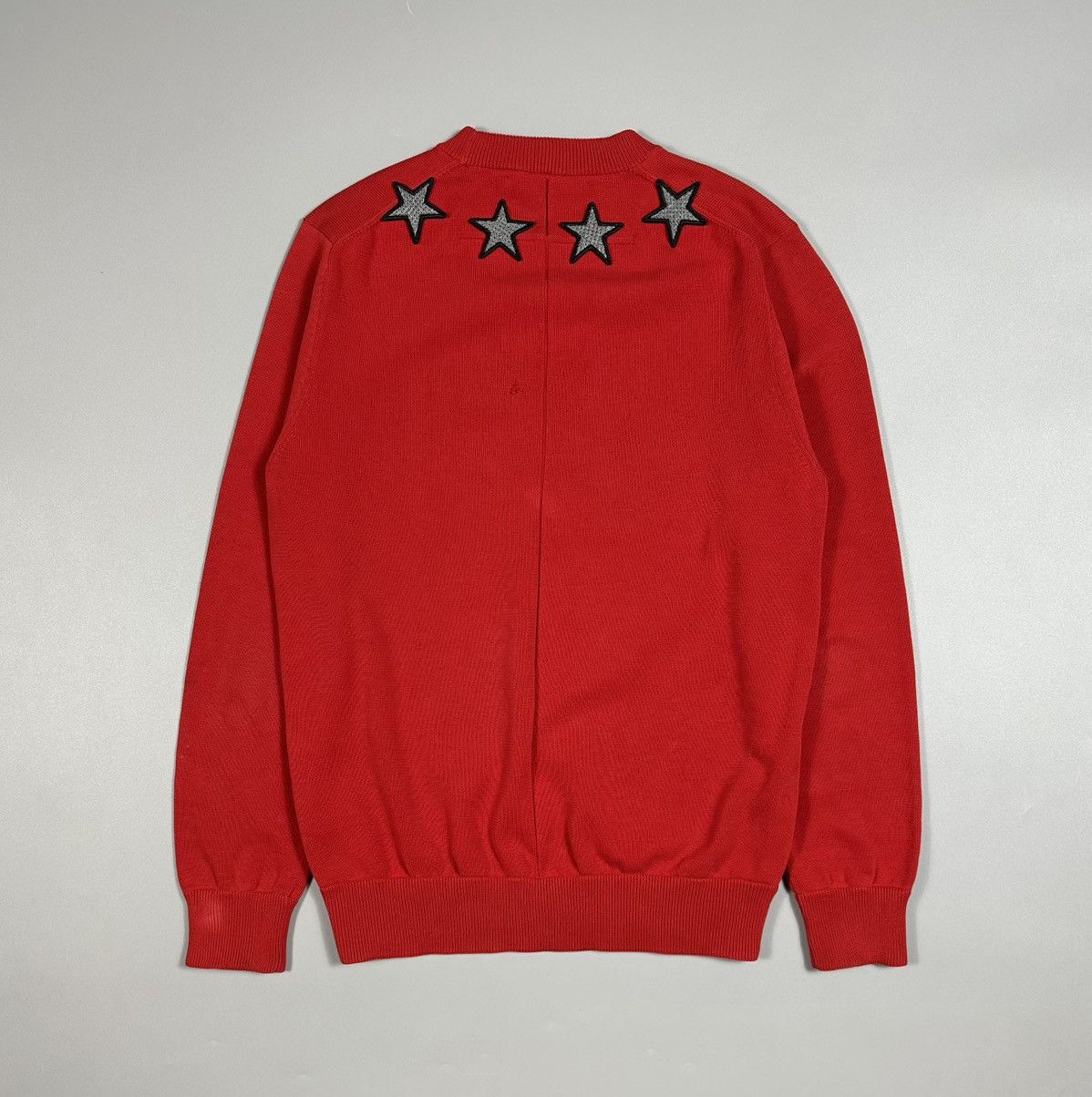 Givenchy Givenchy Star Embroidered Red Sweater Size US M / EU 48-50 / 2 - 2 Thumbnail