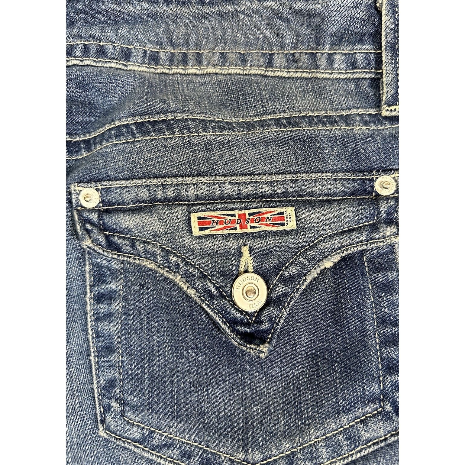 Hudson Vintage Hudson USA Made Denim Shorts Jorts Summer Beach Size US 28 / EU 44 - 8 Thumbnail