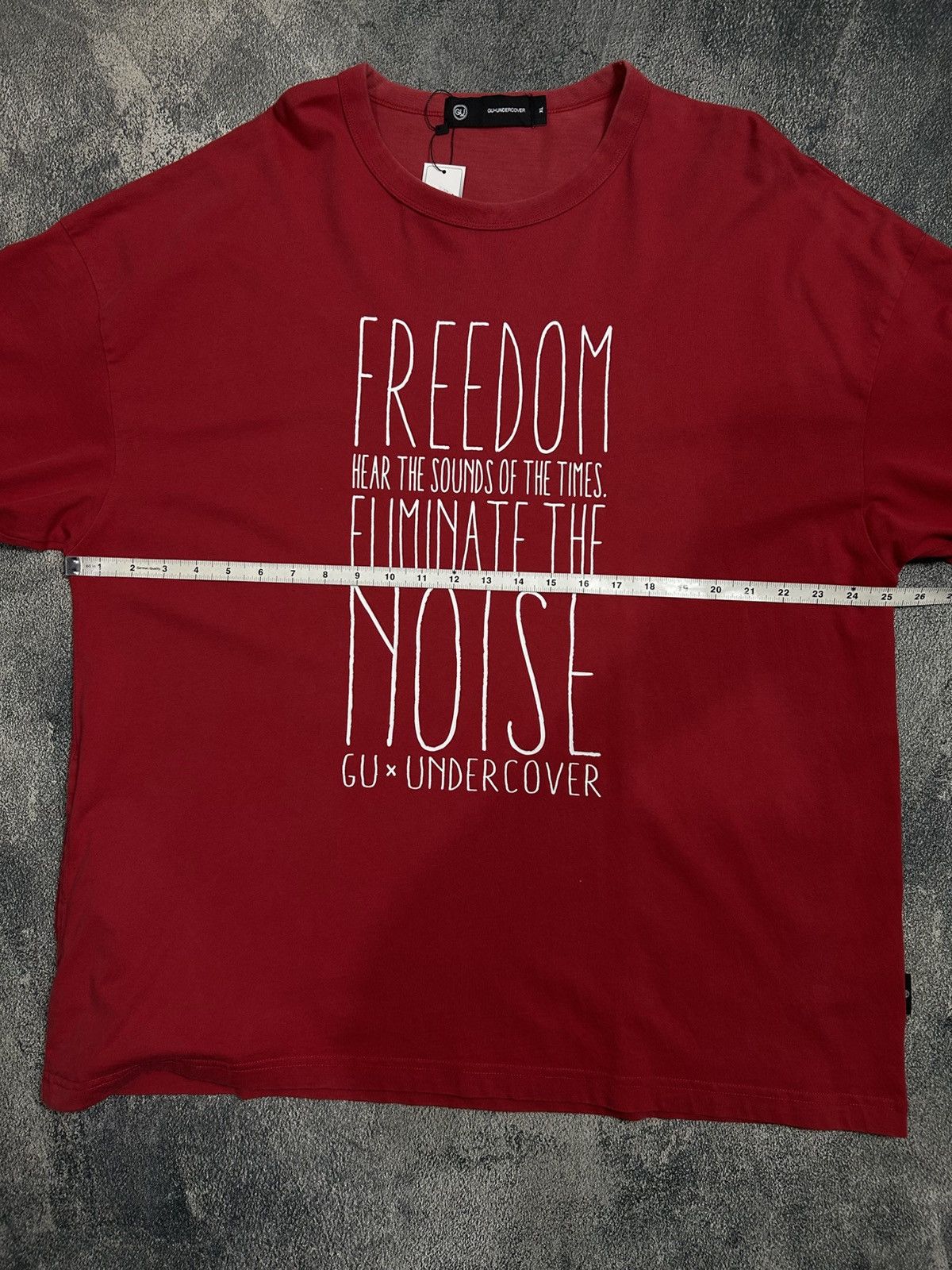 GU × Undercover GU Undercover Freedom Elimenate The noise tshirt Size US XL / EU 56 / 4 - 6 Thumbnail