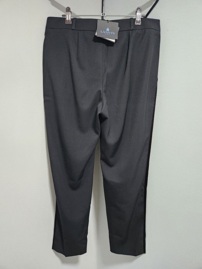Lanvin LANVIN 스모킹 noir satin stripe trousers Size 28" / US 6 / IT 42 - 4 Thumbnail