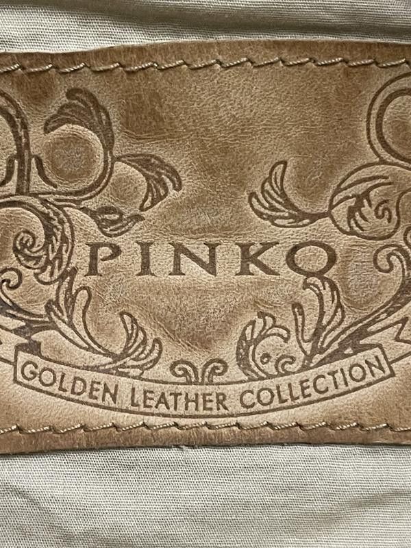 Pinko Tan genuine leather jacket brand PINKO IT sz 40 / sz S Size S / US 4 / IT 40 - 4 Thumbnail