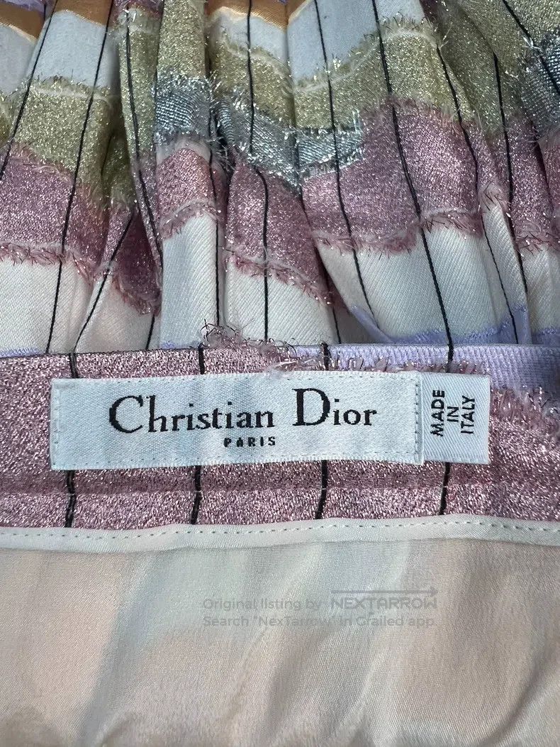 Dior Dior Woollen mulberry silk blended pleated skirt Size 24" / US 00 / IT 34 - 3 Thumbnail