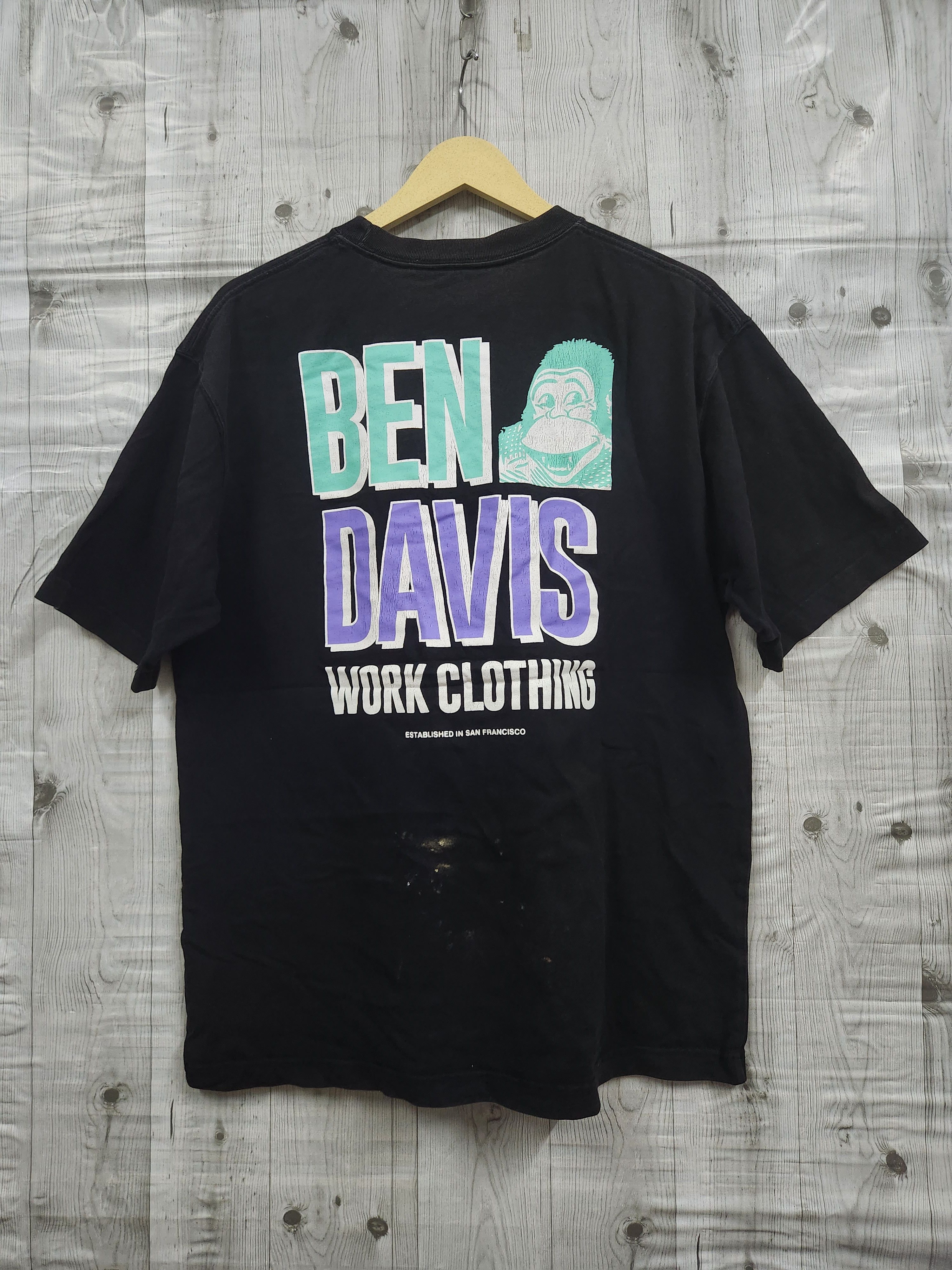 Ben Davis Vintage Y2K Ben Davies Big Logo TShirt Size US L / EU 52-54 / 3 - 1 Thumbnail
