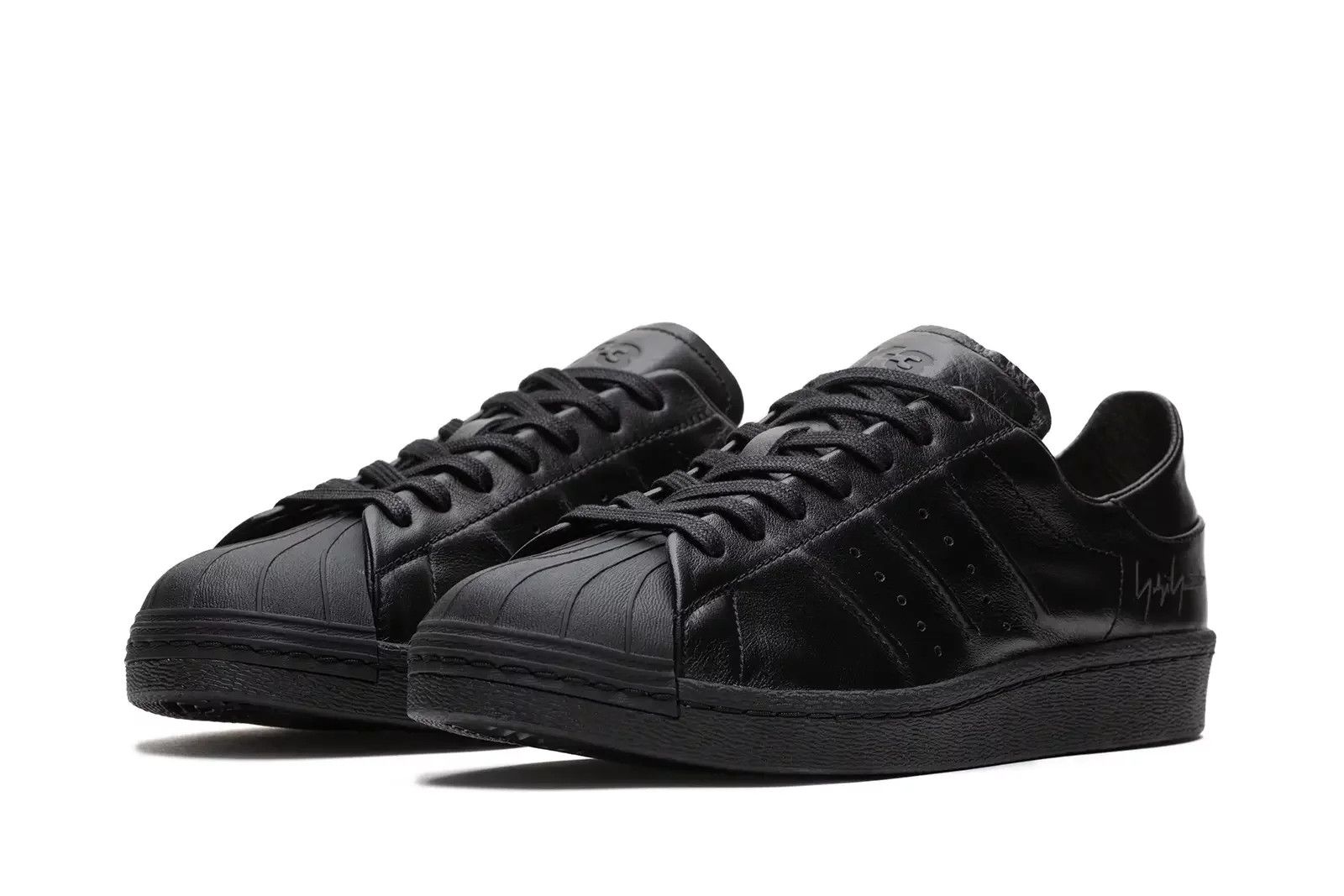 Adidas × Y-3 o1mle042 Triple Low-Top Sneakers in Black Size US 9.5 / EU 42-43 - 3 Thumbnail