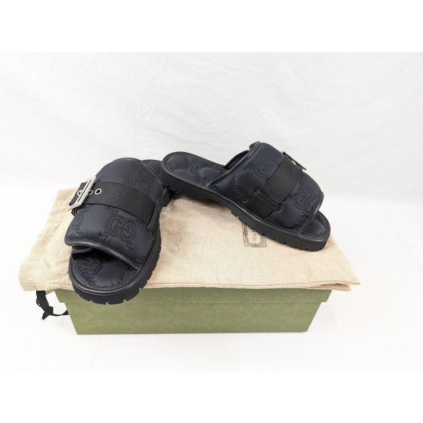 Gucci o1rshd1 Cubic Rubber Slides in Black Size US 8.5 / EU 41-42 - 20 Thumbnail