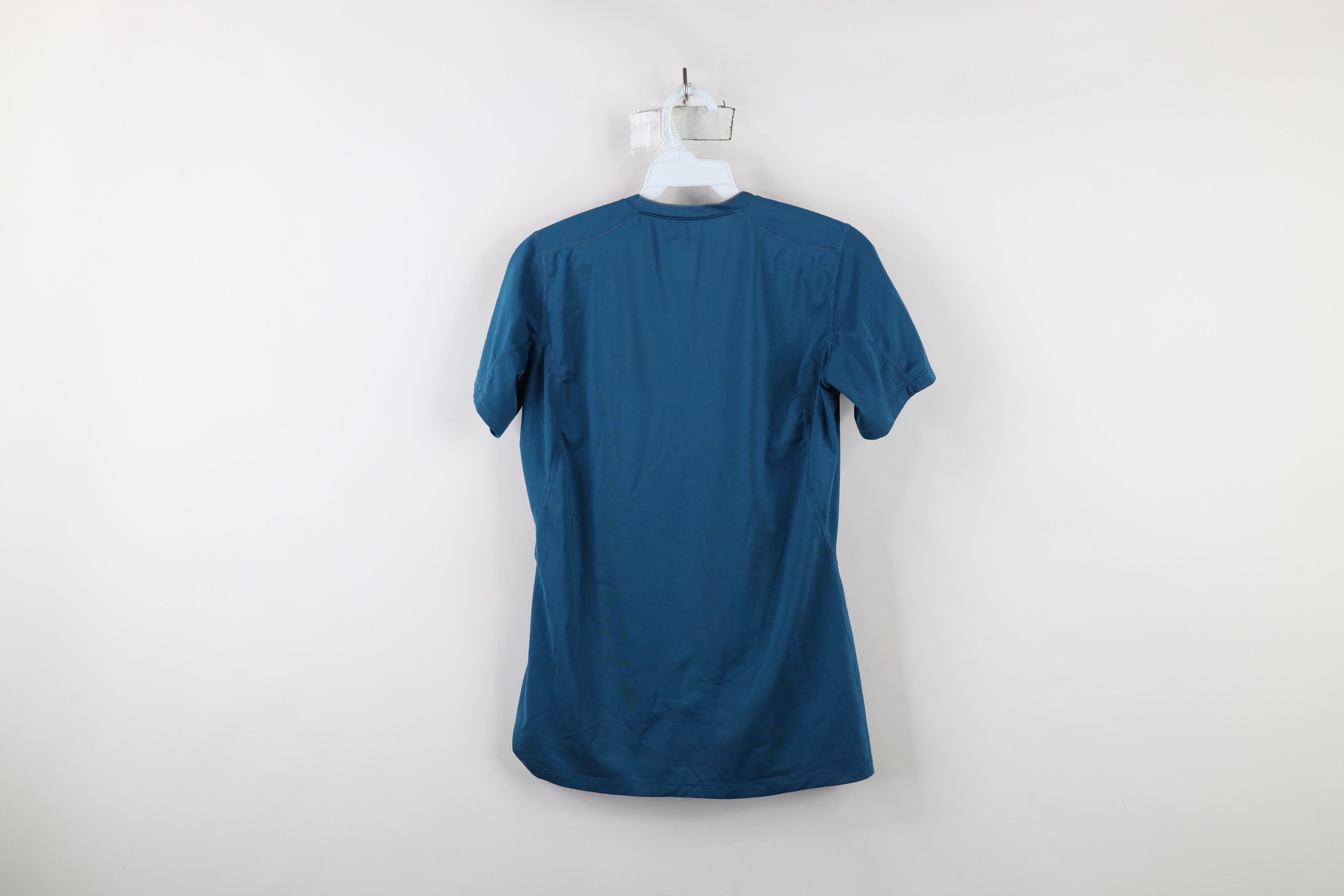 Nike × Vintage Nike Pro Combat Compression Gym Training V-Neck T-Shirt Blue Size S / US 4 / IT 40 - 11 Thumbnail