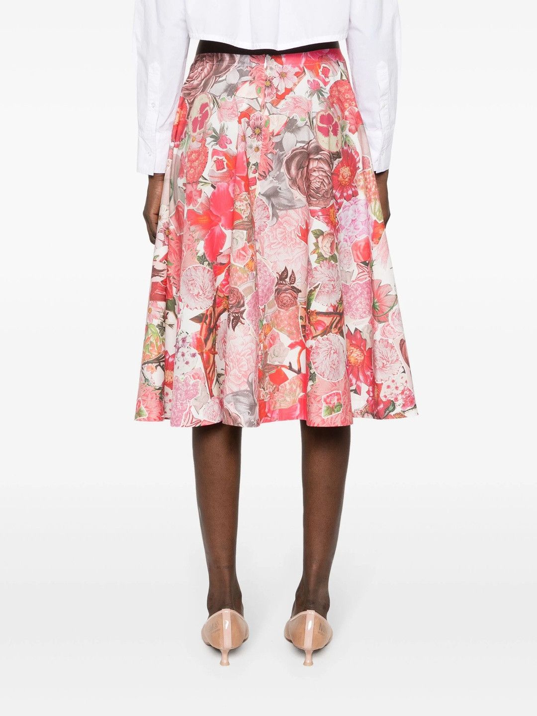 Marni o1y1125 Midi Skirt in Multicolor Size 28" / US 6 / IT 42 - 4 Thumbnail