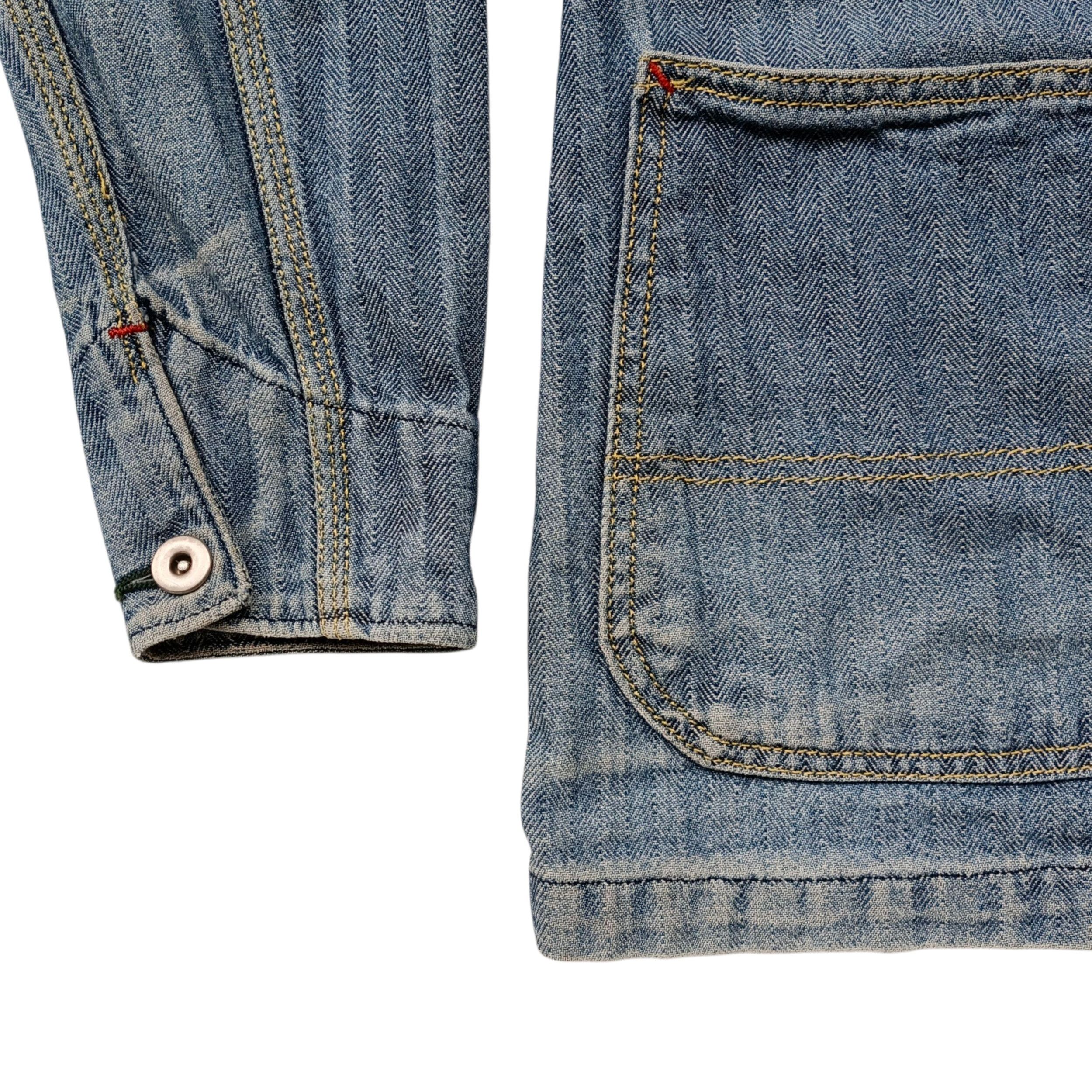 Vintage ‎Vintage Pinecone Chore Jacket Denim Herringbone Twill Size US S / EU 44-46 / 1 - 4 Thumbnail