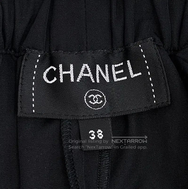 Chanel Chanel Black Cotton Women's Shorts . Size 23" - 5 Thumbnail