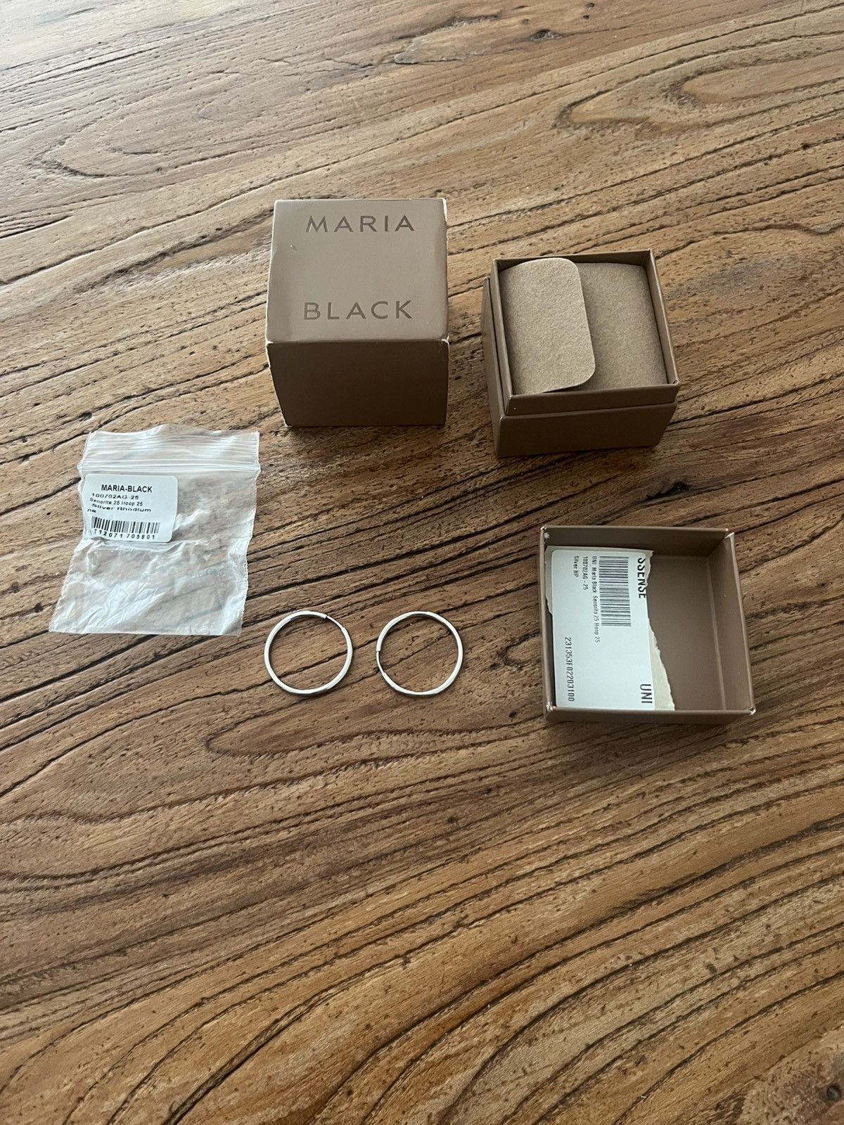 Other Maria Black Hoop Earrings Size ONE SIZE - 1 Thumbnail