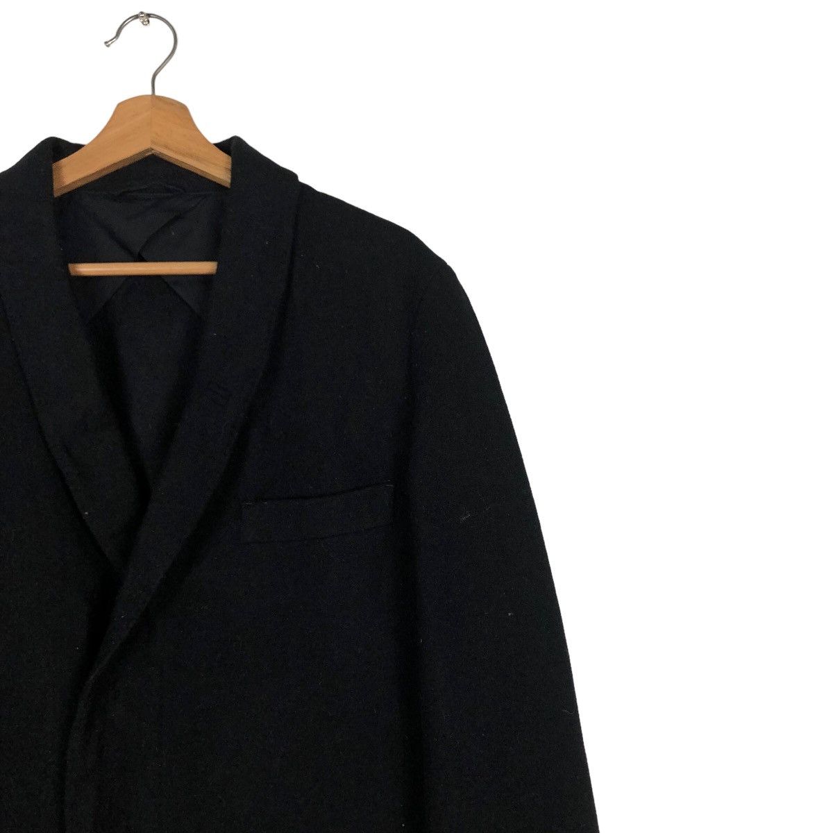 Lemaire 🔥Rich Black Long Fly Jacket Double Breast Uniqlo Lemaire Size US S / EU 44-46 / 1 - 6 Thumbnail