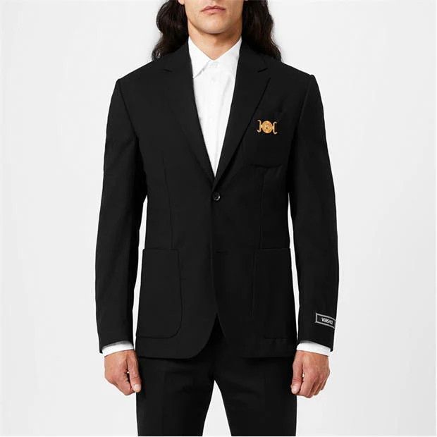 Versace o1g2r1mq0824 Single Breasted Blazers in Black Size US XL / EU 56 / 4 - 3 Thumbnail