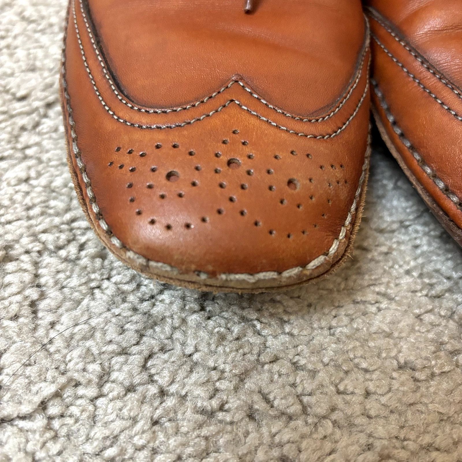 Tod's TOD'S Brown Leather Wingtip Brogues - Size 39 EU Men's Lace- Size US 7 / EU 40 - 3 Thumbnail