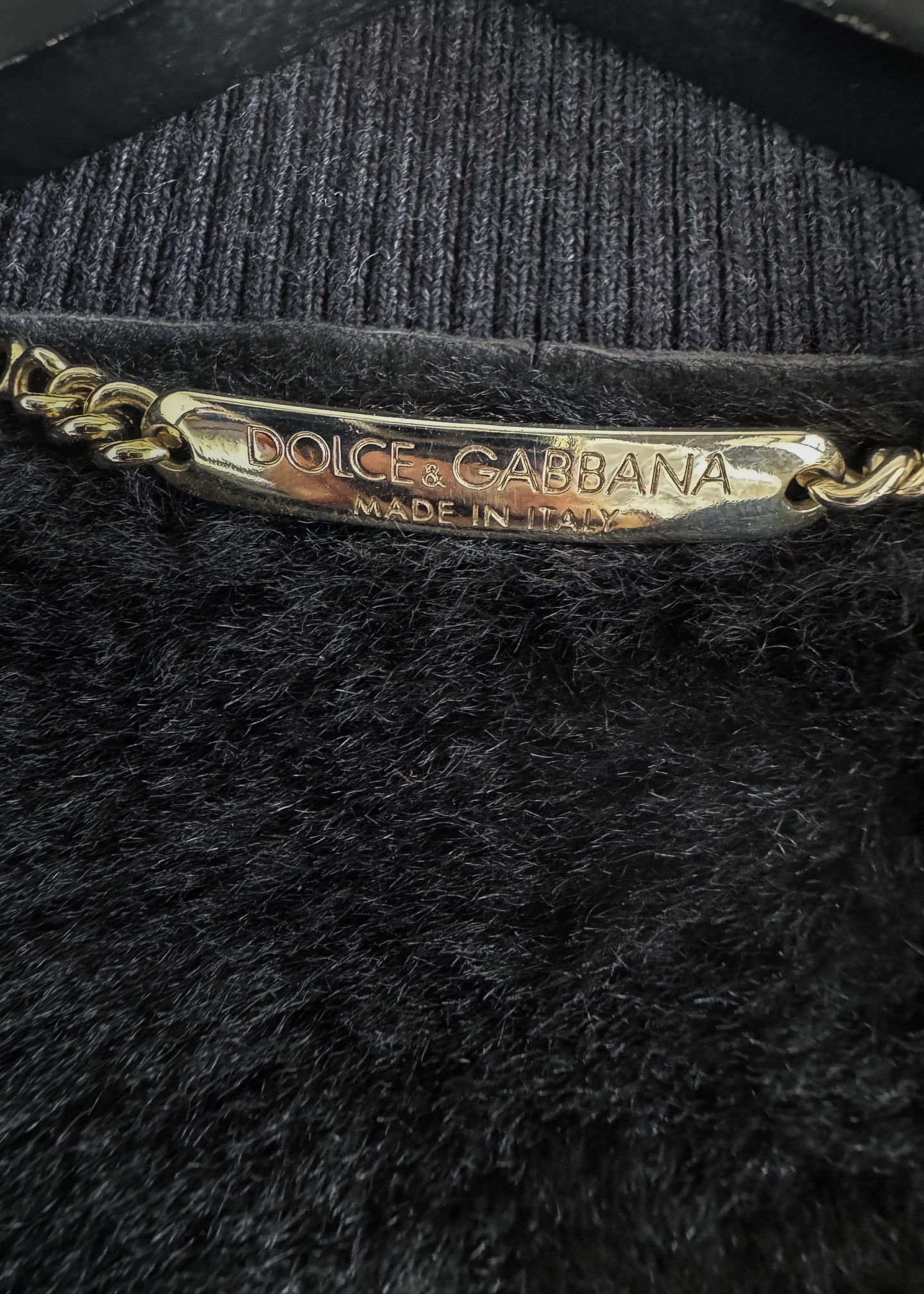 Dolce & Gabbana Dolce & Gabbana Grey Lambskin Leather Shearling Bomber Size US L / EU 52-54 / 3 - 9 Thumbnail