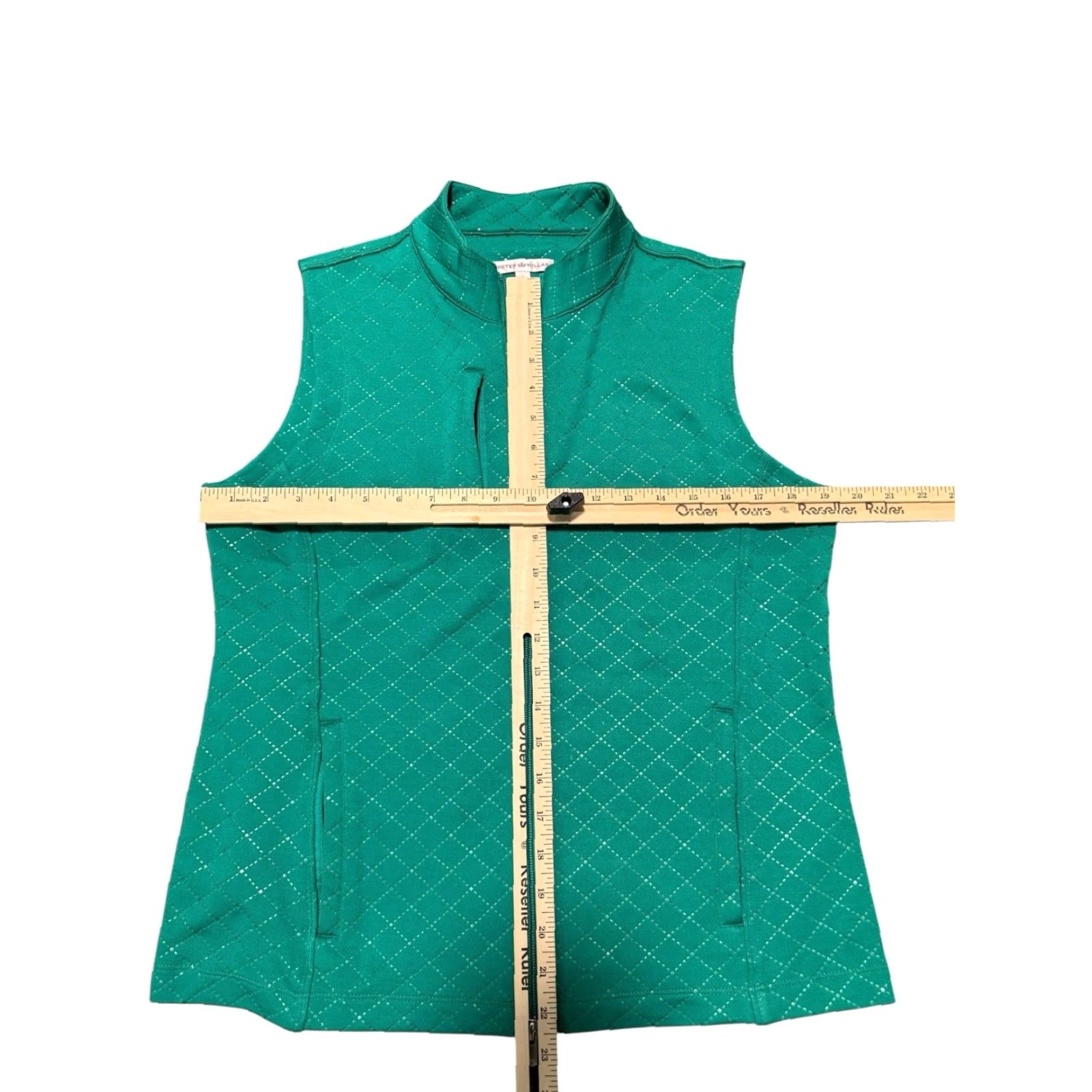 Peter Millar Peter Millar Vest Womens Green Golf Full Zip Ladies Polyester Size Large Size L / US 10 / IT 46 - 6 Thumbnail