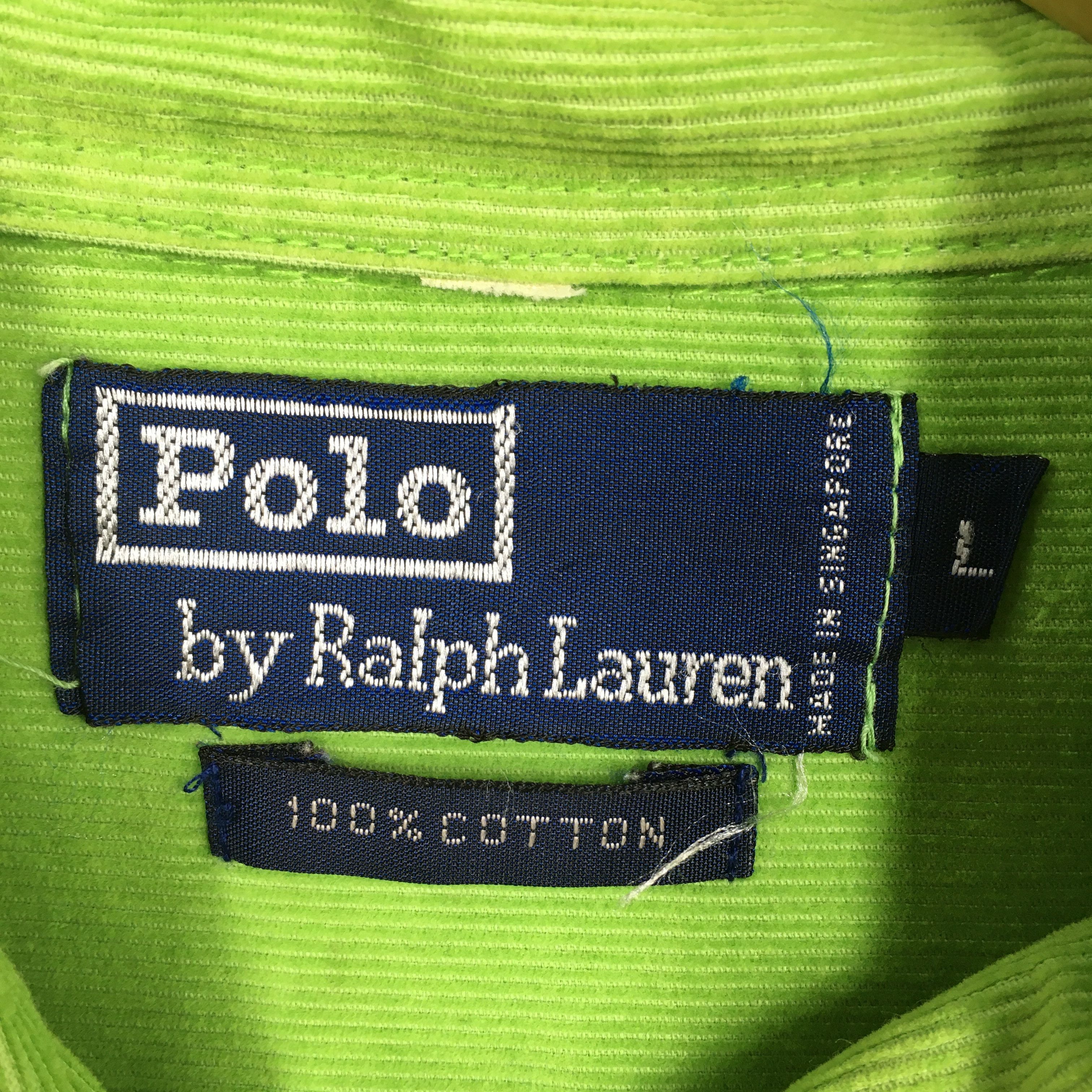 Polo Ralph Lauren Polo Ralph Lauren Neon Green Corduroy Oxfords Large Size US L / EU 52-54 / 3 - 4 Thumbnail