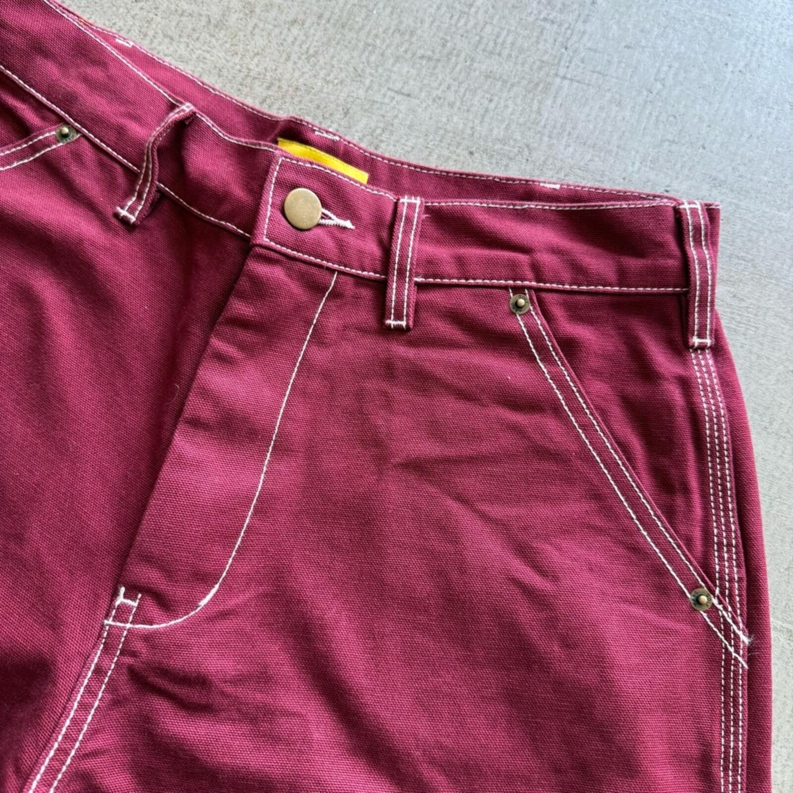 Golf Wang Golf Wang / Canvas Work Pants / Burgundy Size US 30 / EU 46 - 11 Thumbnail